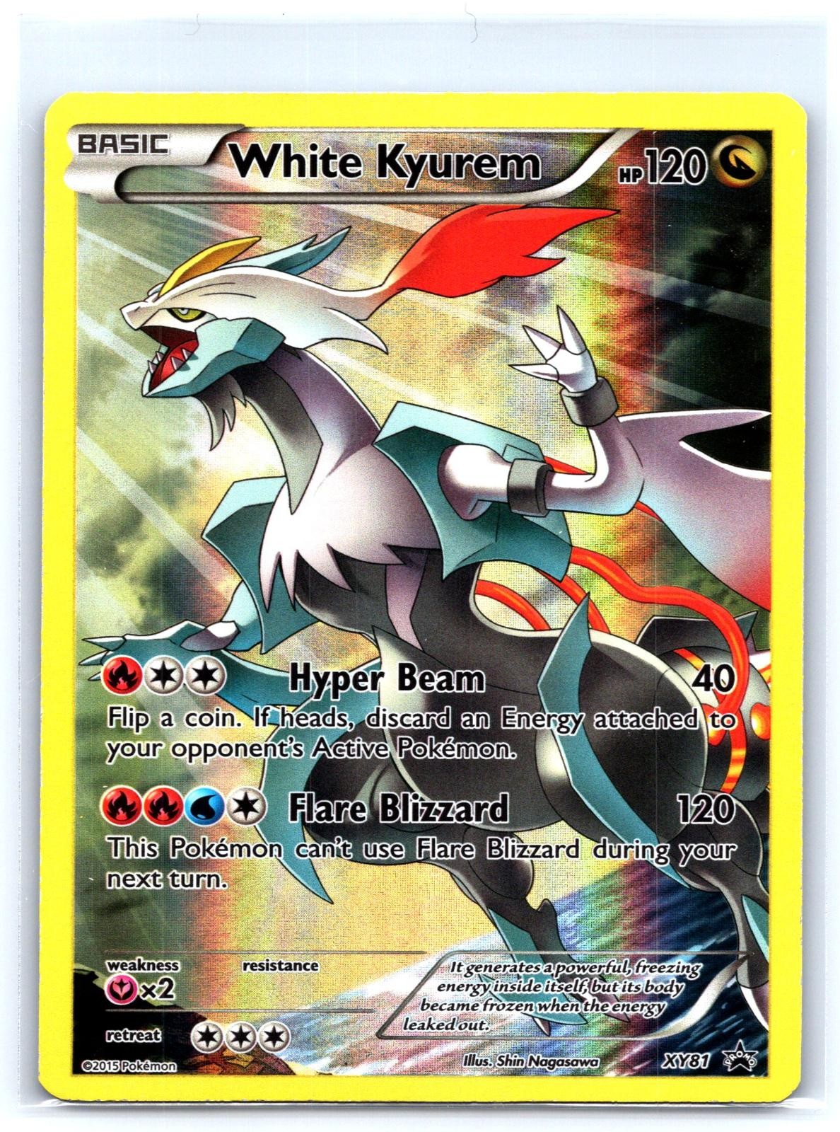 White Kyurem (Full Art Promo) XY81 Holo Promo XY Promo Pokemon Near Mint
