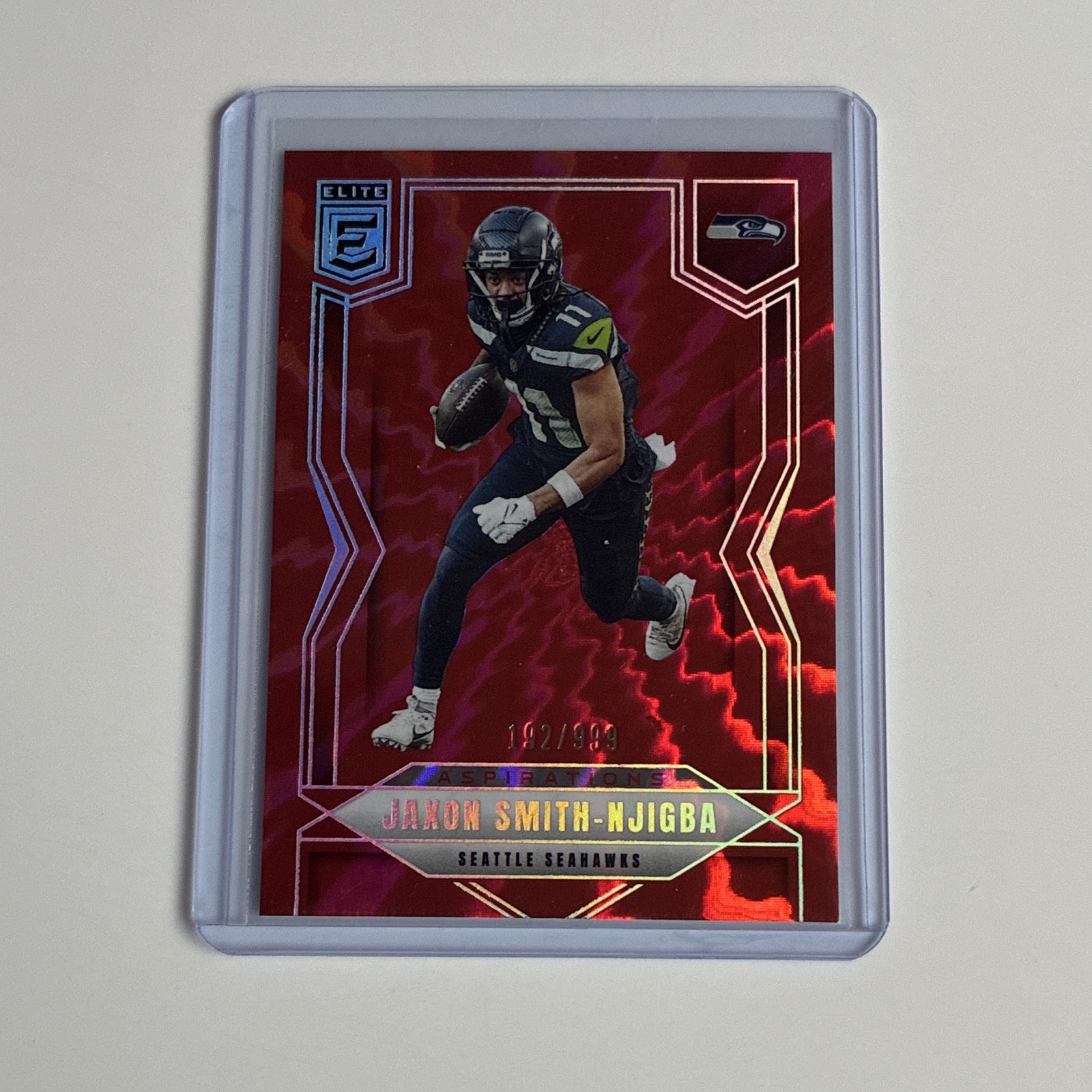 2025 Panini Donruss Elite - Jaxon Smith-Njigba #2 Aspirations Red Electric /999 2025 Panini Donruss Elite - Jaxon Smith-Njigba #2 Aspirations Red Electric /999