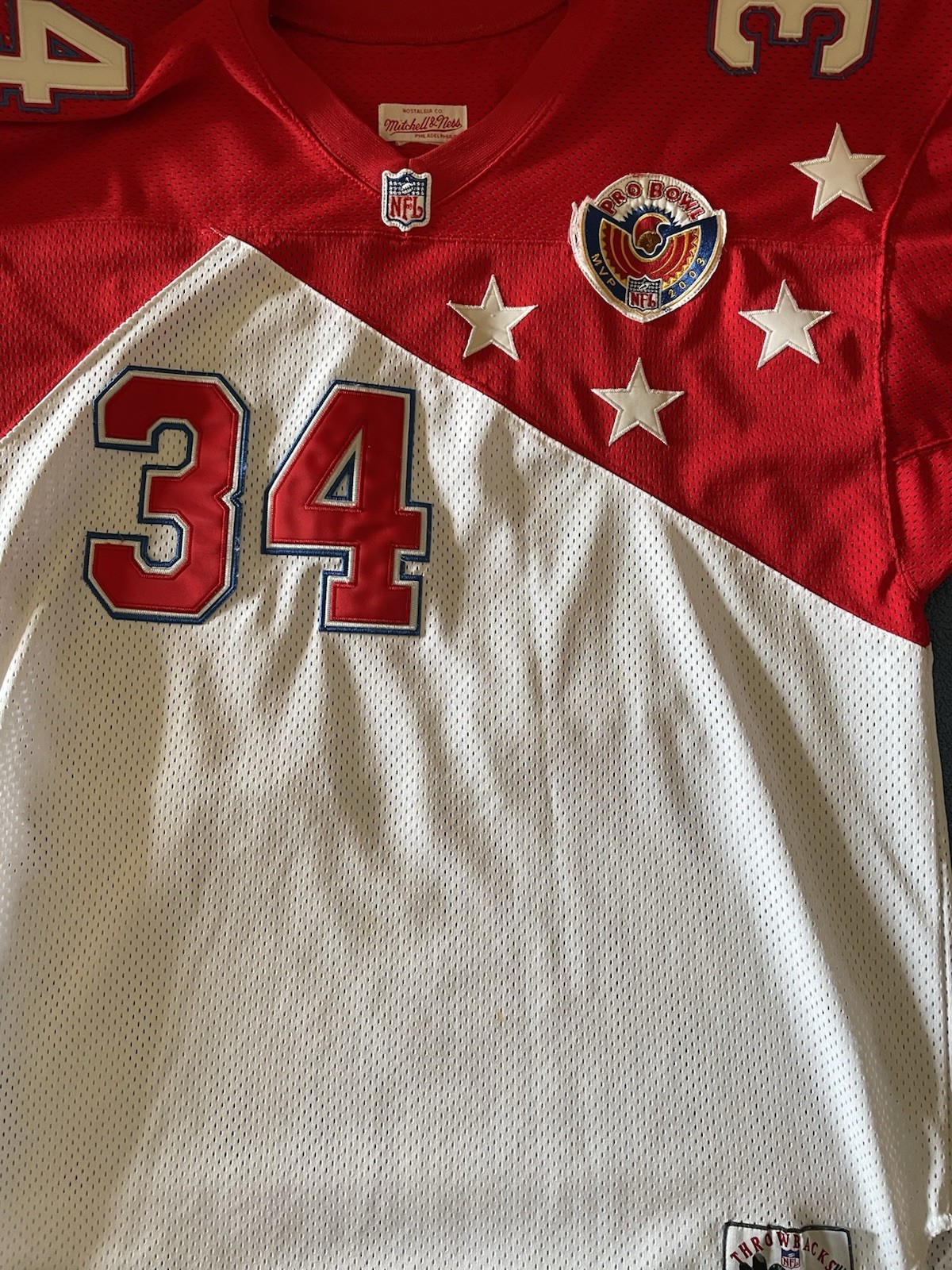 Ricky Williams 2003 Mitchell And Ness Pro Bowl 2XL (Loose Patch) Jersey