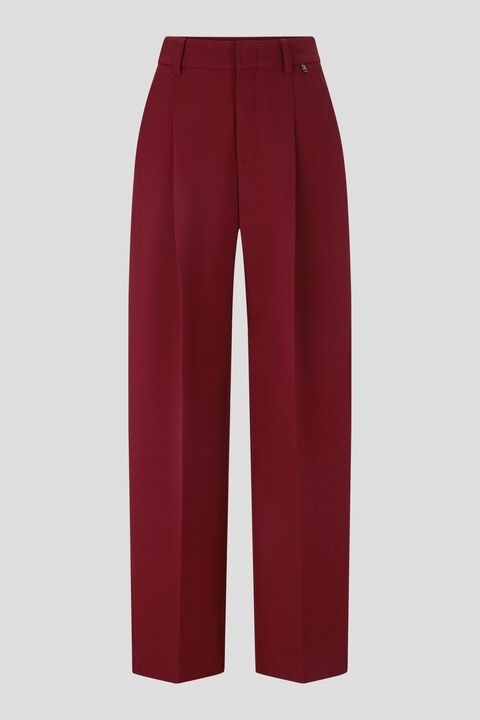 $275 Bogner Women\'s Fabia Pleated Pants - Bordeaux - Size 10 - New With Tag