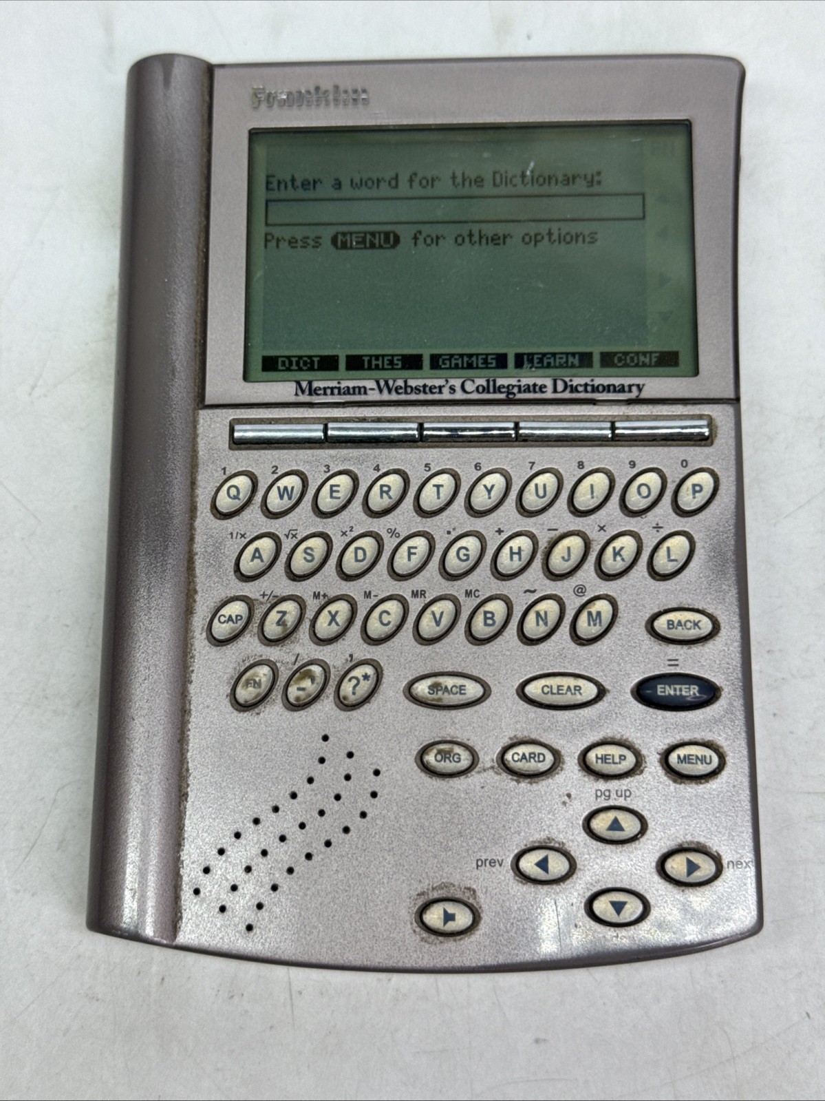 Franklin SCD-1870A Merriam-Webster Collegiate Dictionary Tested Working Franklin SCD-1870A Merriam-Webster Collegiate Dictionary Tested Working
