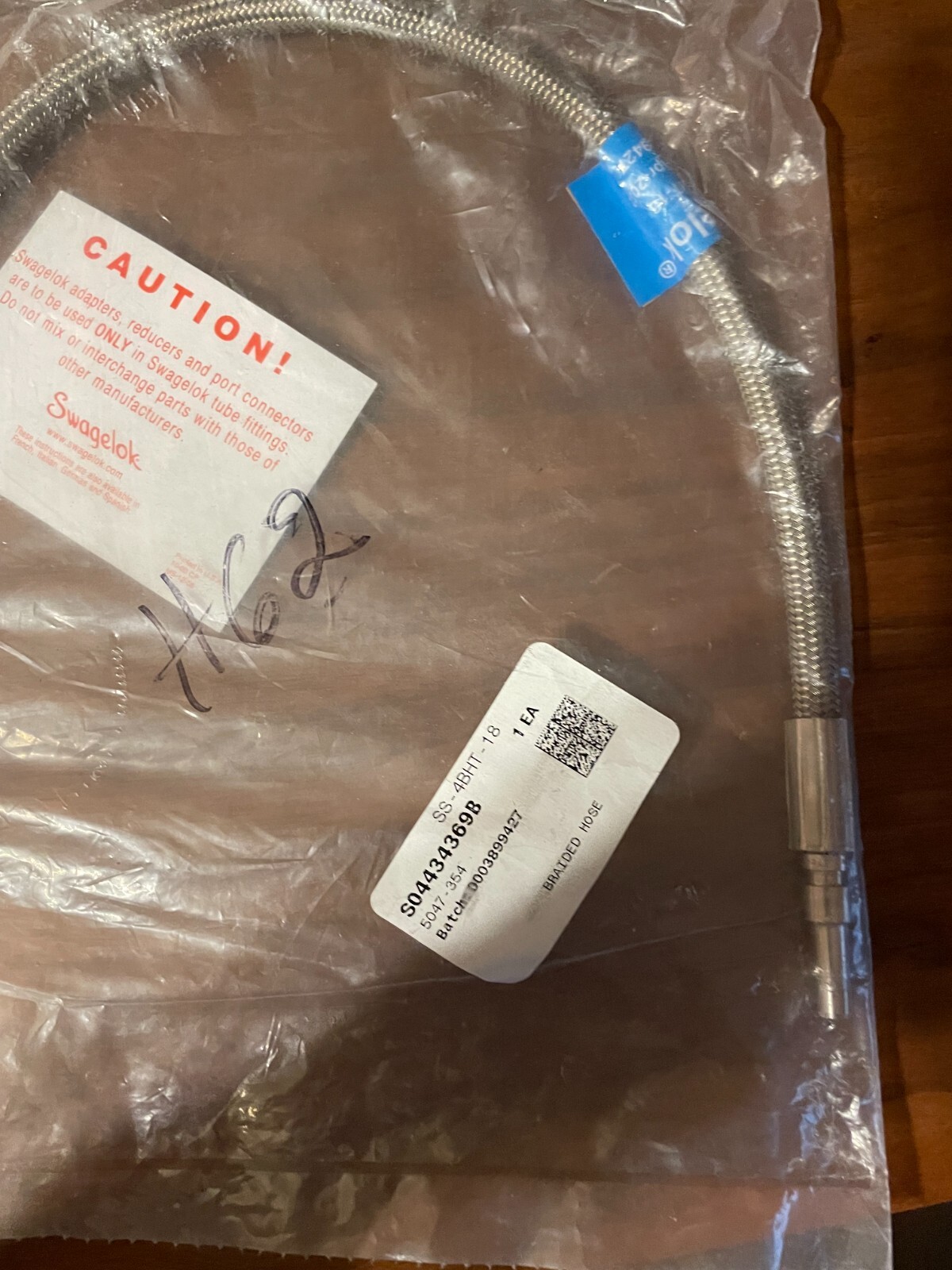 Swagelok SS-4BHT-18 Braided Hose Swagelok SS-4BHT-18 Braided Hose