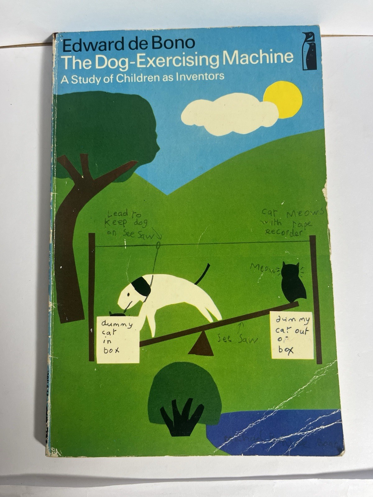 Vintage 1971 Dog-Exercising Machine Edward de Bono Penguin Education Paperbk