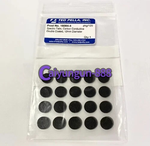1 pack/120 pieces of 16084-4(12 mm diameter) double-sided carbon conductive film