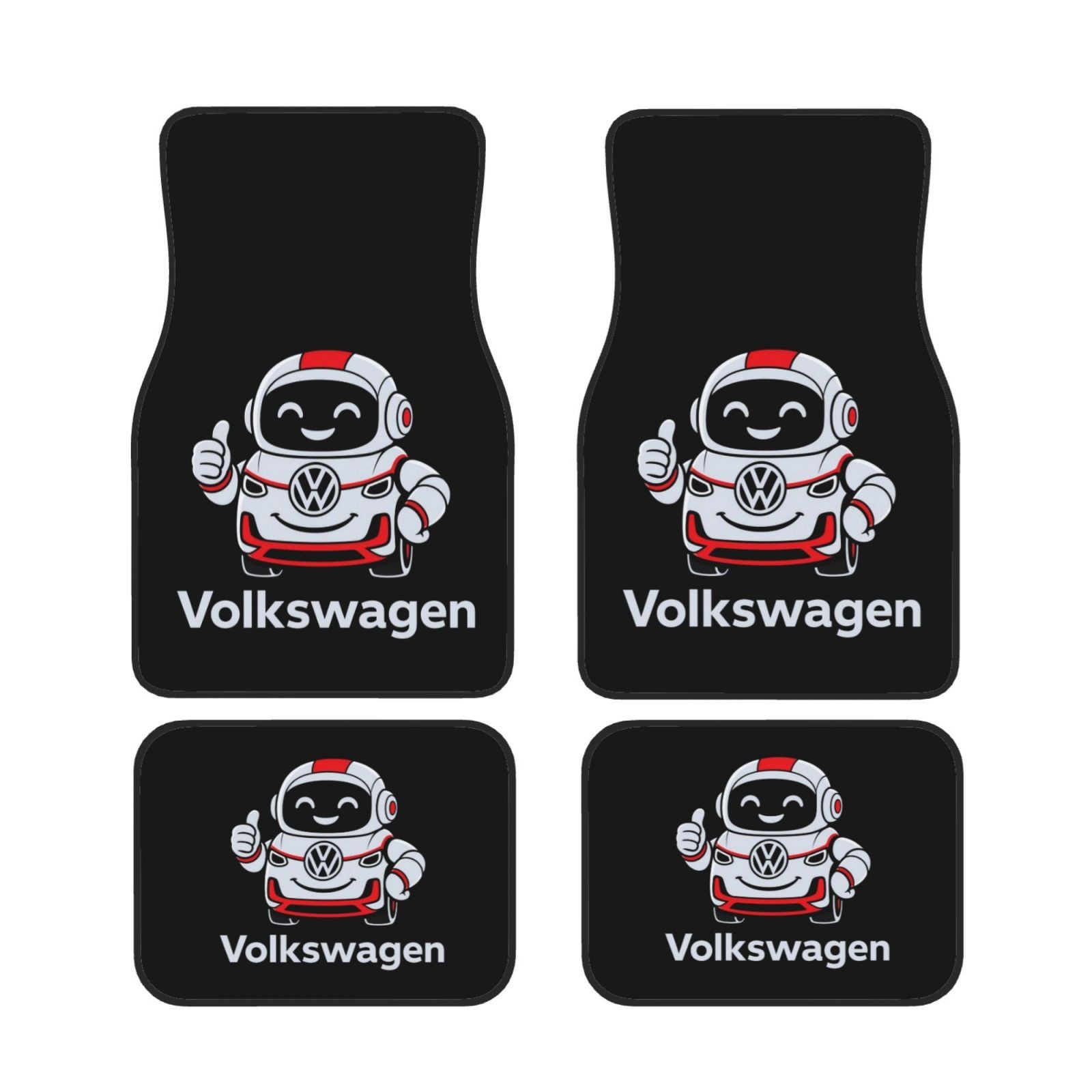 Volkswagen 4PCS Universal Car Floor Mats Auto Carpets Interior Trim Accessories