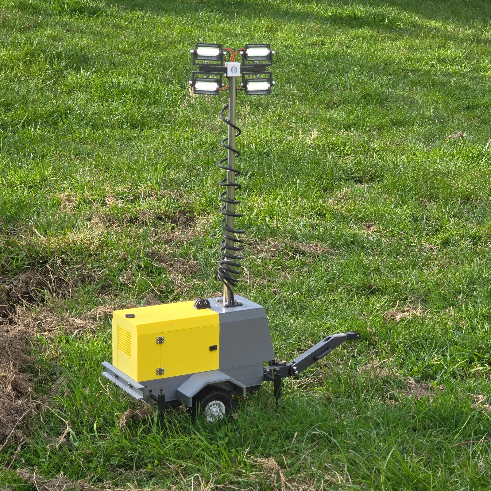 1:10 Scale Construction Light Tower Trailer RC accessory DIY Unassembled Build