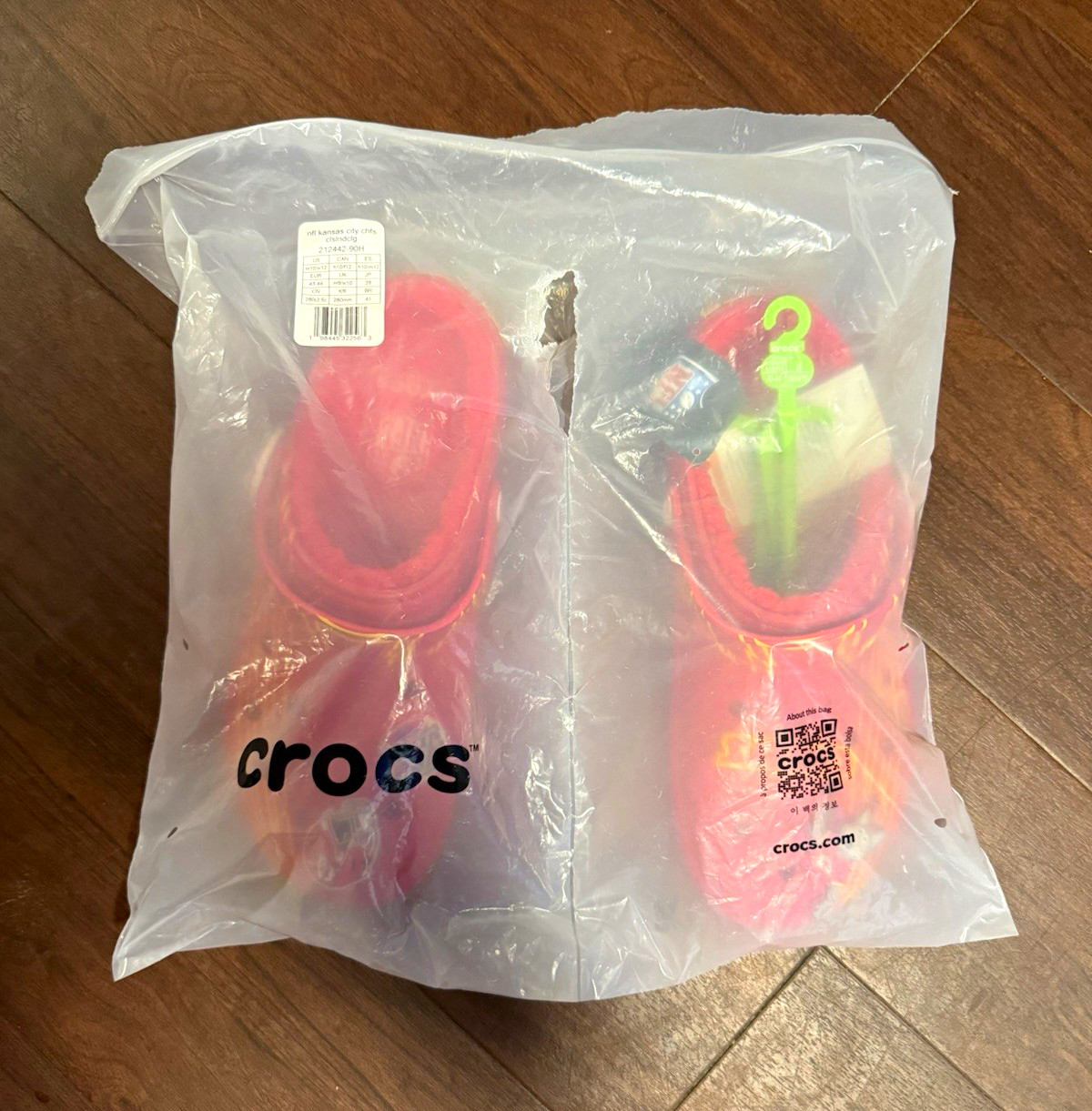 Kansas City Chiefs Crocs Mens Size 10