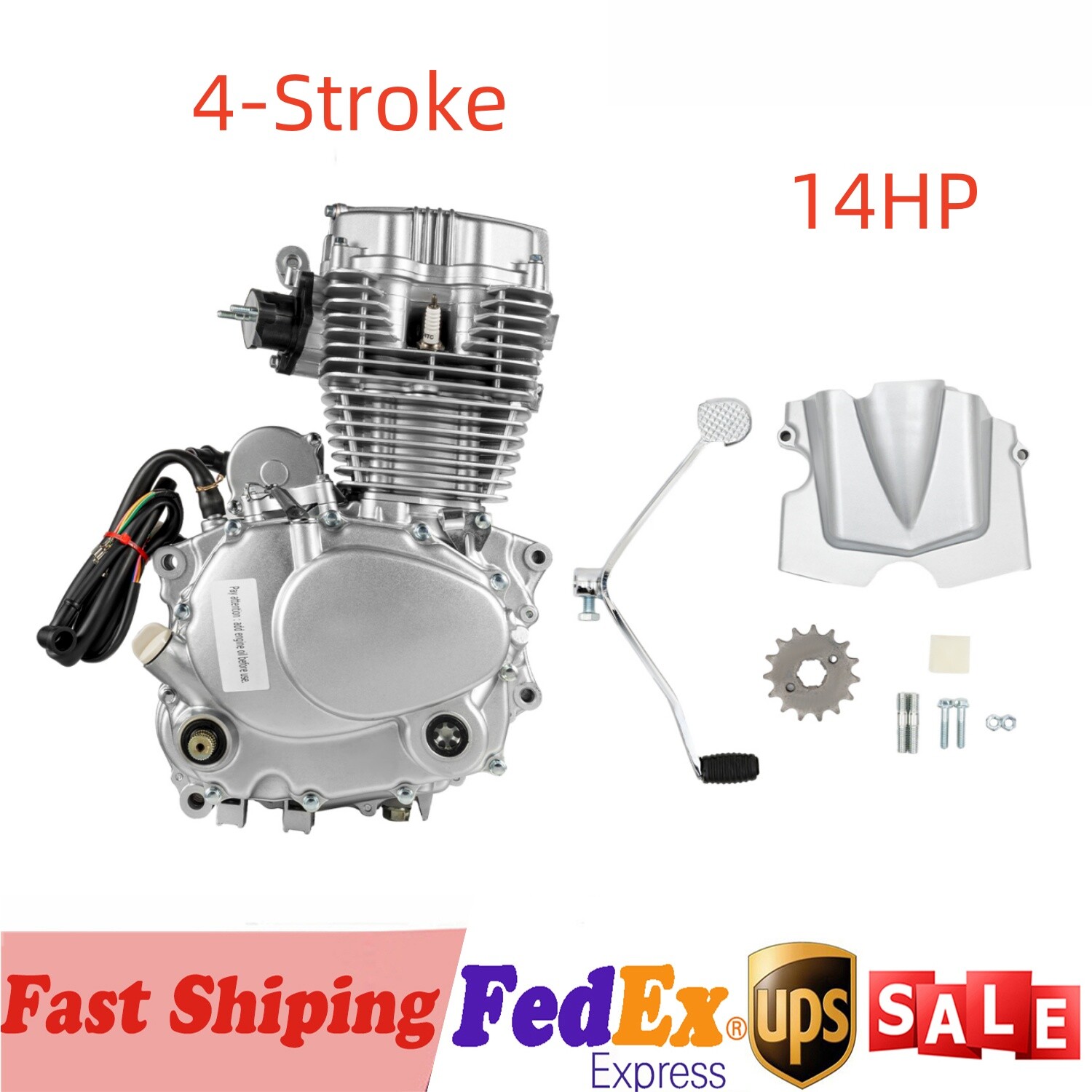 200CC 250cc CG250 4-Stroke ATV ENGINE MOTOR 5-Speed Transmission CDI DIRT BIKE