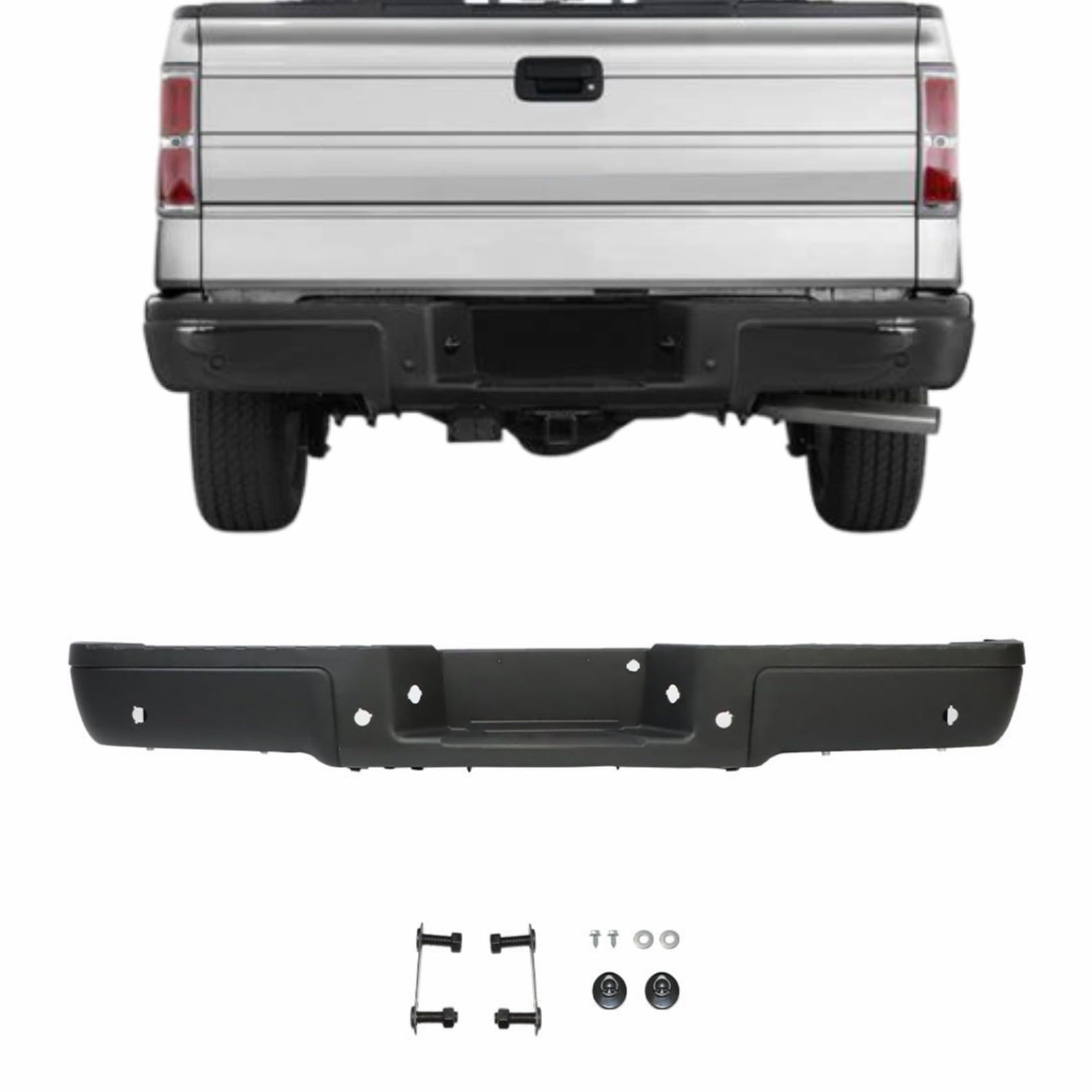 Rear Bumper Replacement for 2009-2014 F150 Pickup FO1103167