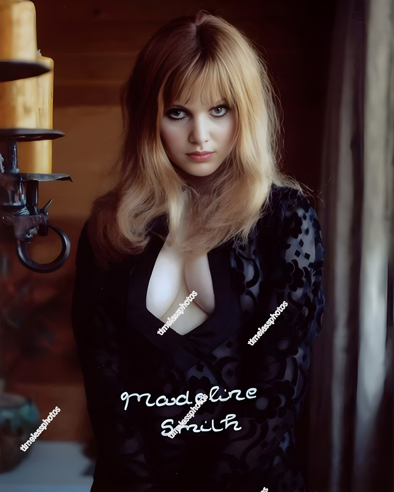 MADELINE SMITH SIGNED REPRINT BOND GIRL ACTRESS AUTOGRAPHED 8\ MADELINE SMITH SIGNED REPRINT BOND GIRL ACTRESS AUTOGRAPHED 8\