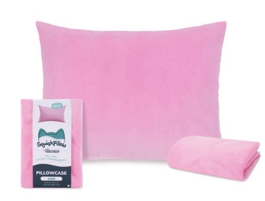 SquishPillow by Original Squishmallows Ultra Soft Standard Pillowcase - Pink