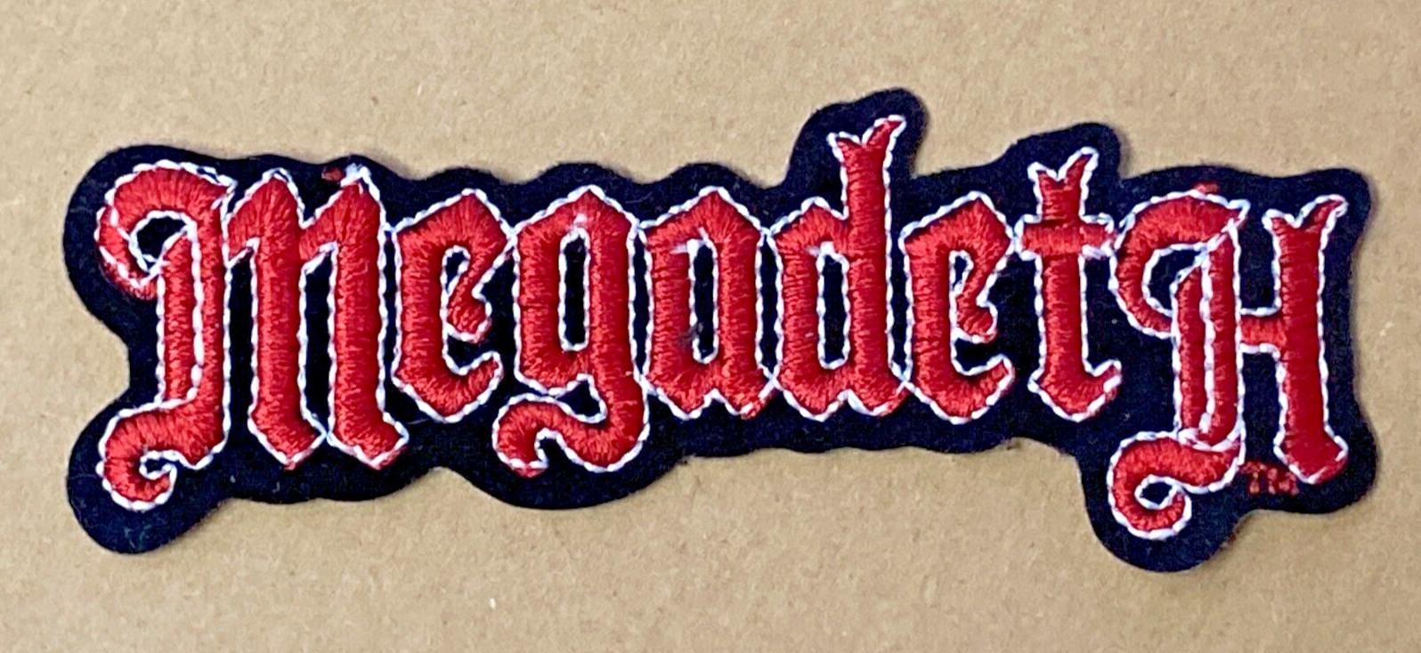 Megadeth Logo ~ Embroidered Patch ~ Iron On ~ Licensed Megadeth Logo ~ Embroidered Patch ~ Iron On ~ Licensed