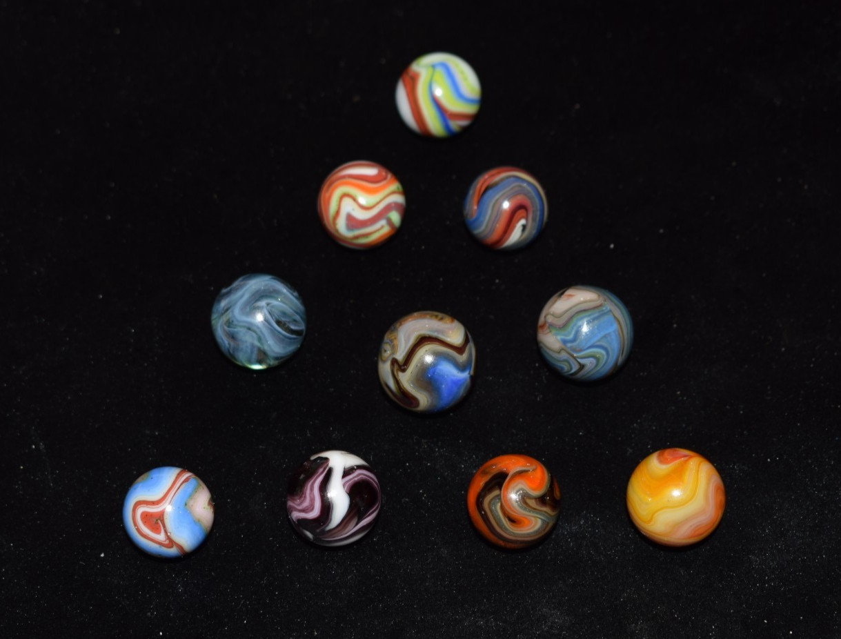 🧐👉 all top picks JABO/DAS Lot of 10 mixed runs collector marbles .718\ 🧐👉 all top picks JABO/DAS Lot of 10 mixed runs collector marbles .718\