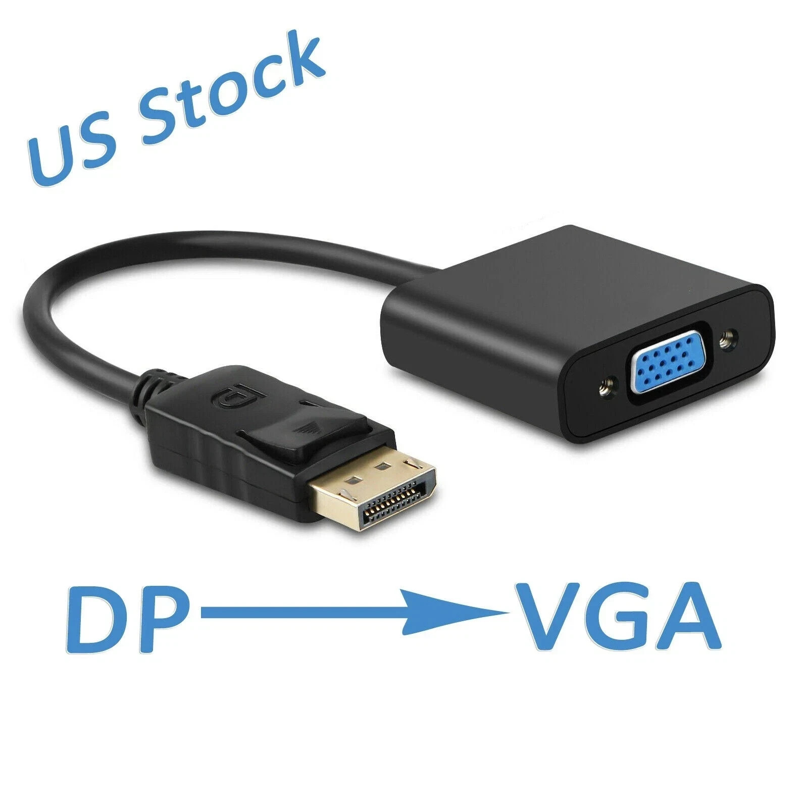 Lot 1-100 Displayport DP Male To VGA Female Adapter Display Port Cable Converter Lot 1-100 Displayport DP Male To VGA Female Adapter Display Port Cable Converter