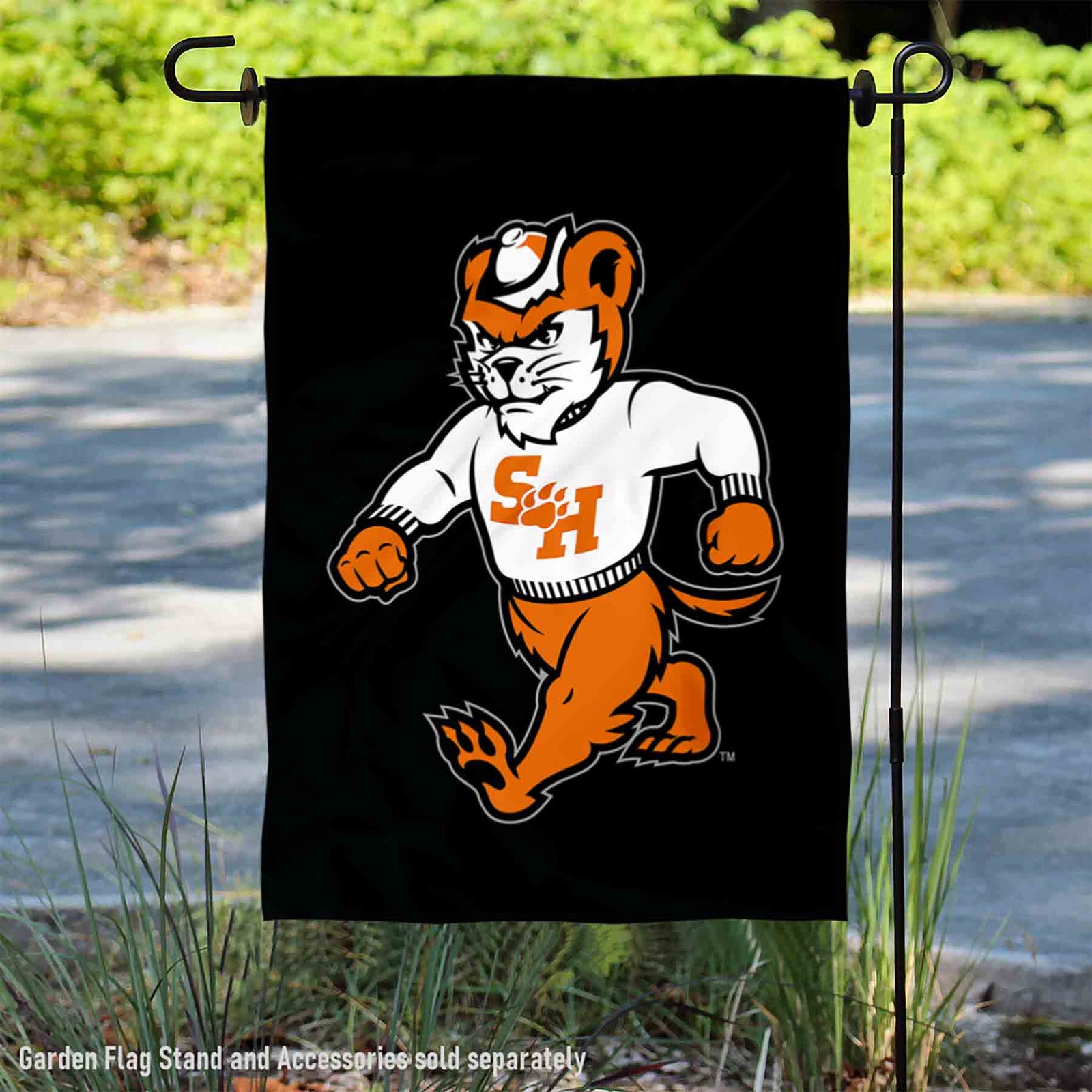 SHSU Bearkats Sammy Bearkat Garden Flag and Yard Banner