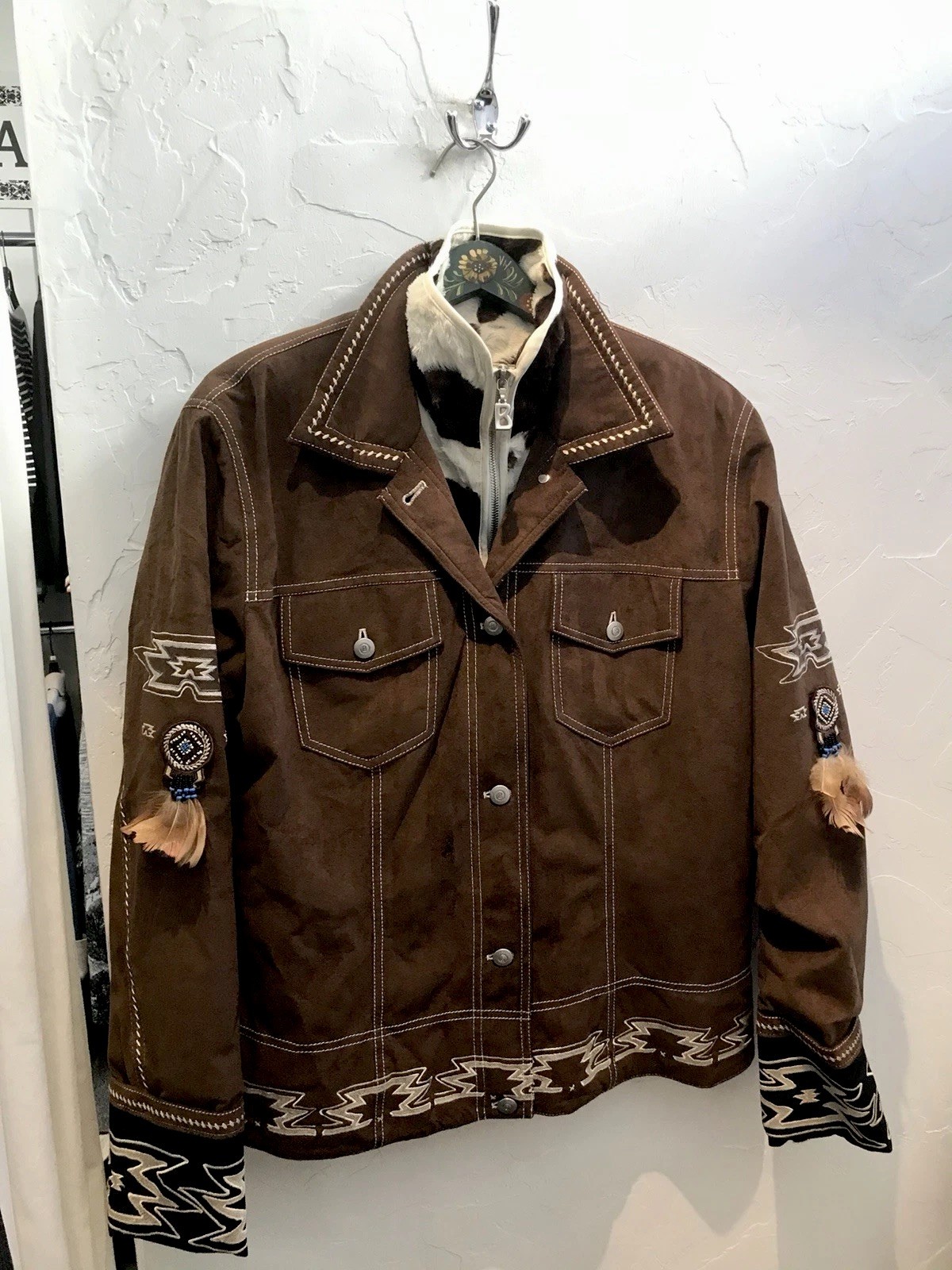 Bogner Vintage Ski Jacket With Beads & Feathers Bogner Vintage Ski Jacket With Beads & Feathers