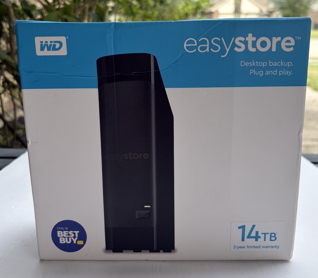 Western Digital WD EasyStore 14TB (WDBAMA0140HBK) External Hard Drive Western Digital WD EasyStore 14TB (WDBAMA0140HBK) External Hard Drive