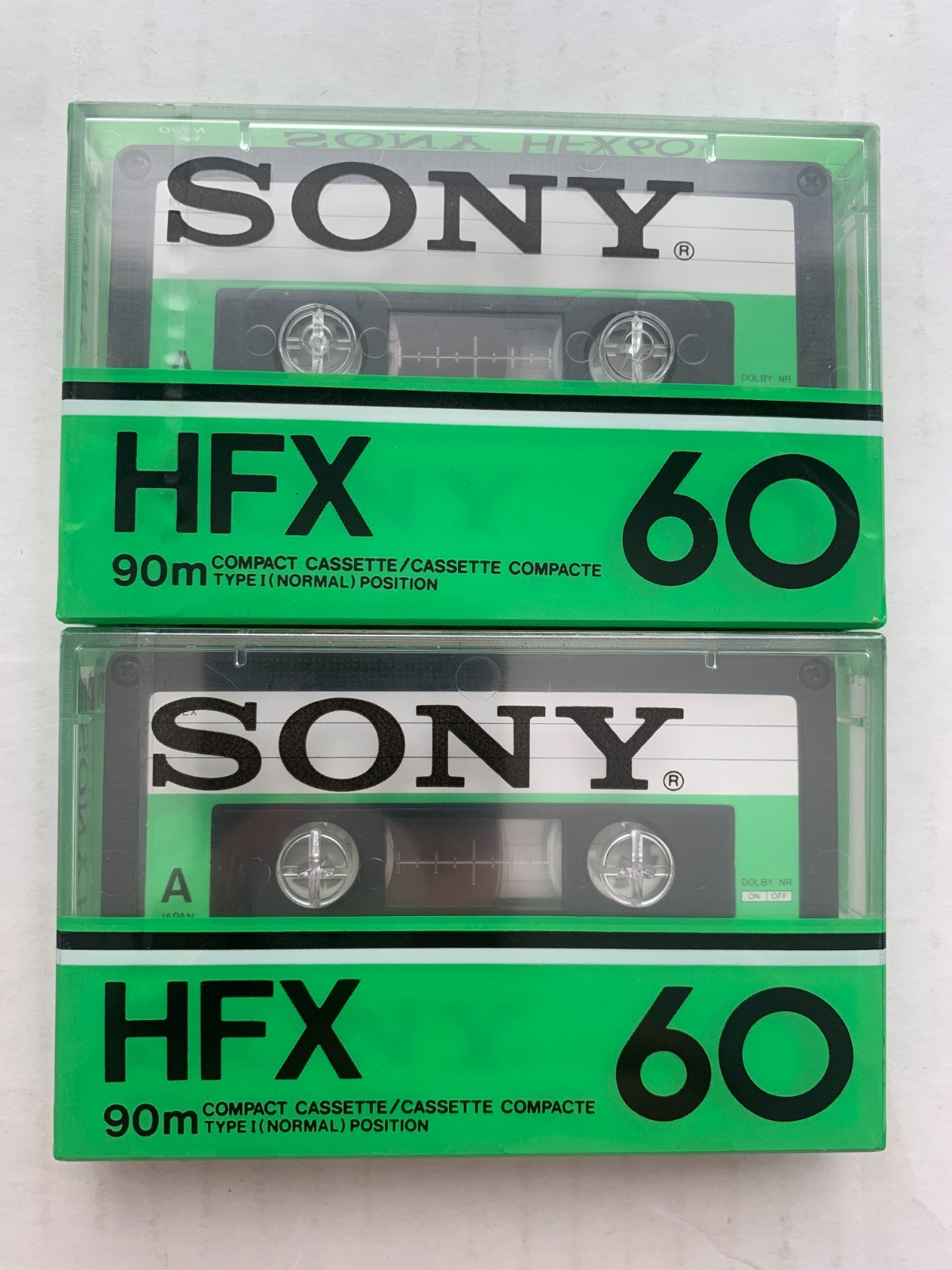2x- Sony HFX 60 Cassette Sealed NOS Ultra Rare 2x- Sony HFX 60 Cassette Sealed NOS Ultra Rare