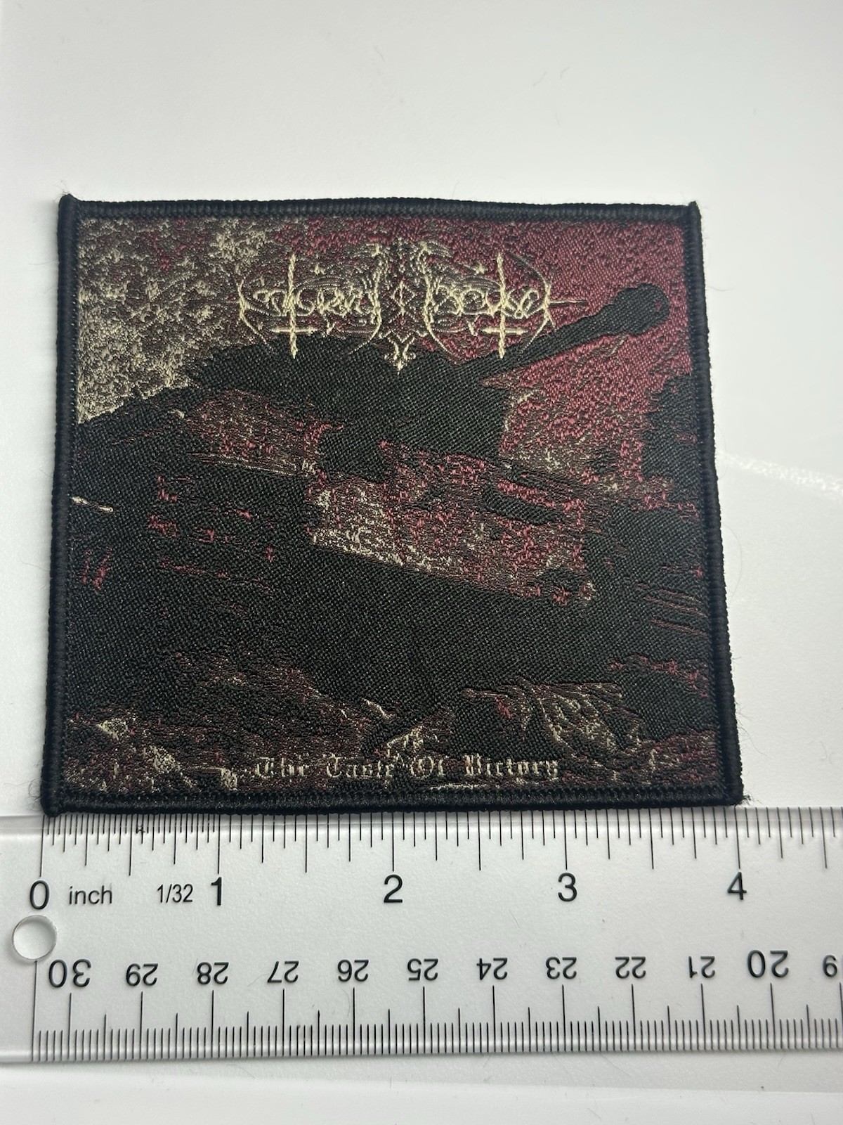 Nokturnal Mortum The Taste of Victory Black Border Woven Patch