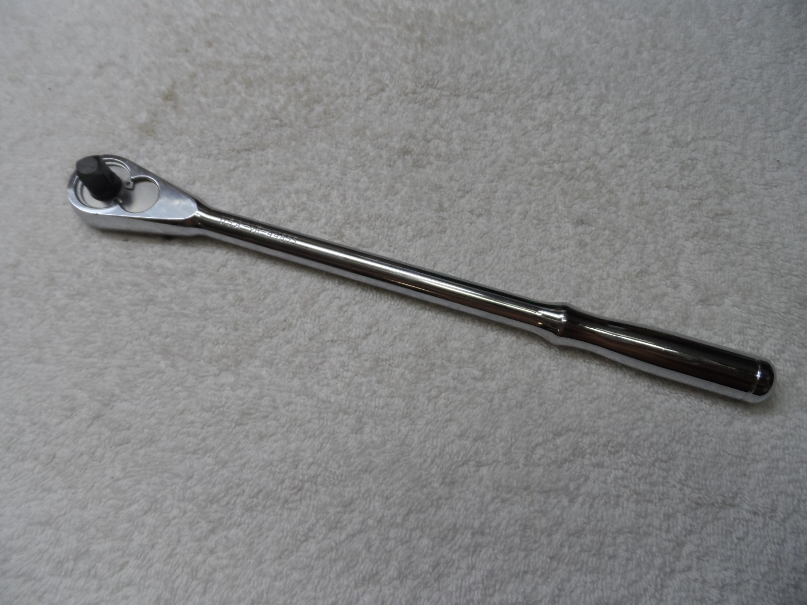 Craftsman 3/8 Drive Full Polish Long Handle Ratchet, made in USA, VR - PN 44833