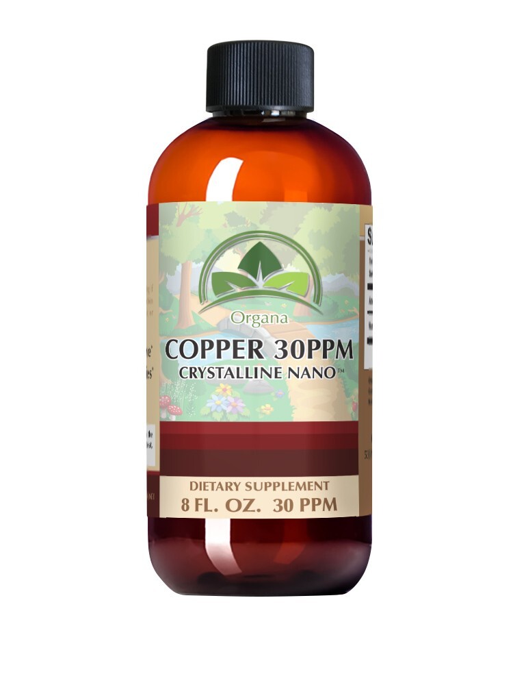 The BEST  Colloidal Copper Supplement 8 oz 30 ppm Nano Copper for Skin & Hair