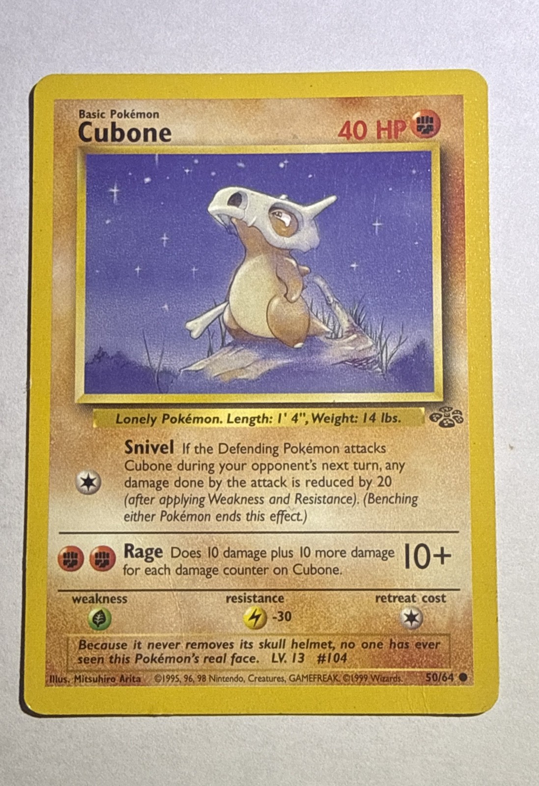 Cubone 50/64 Jungle Regular Cubone 50/64 Jungle Regular