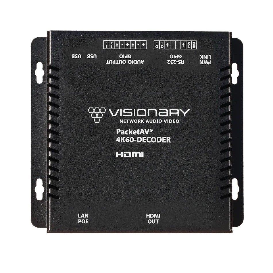 VISIONARY SOLUTIONS D5100 – 4K60 4:4:4 AV OVER IP DECODER New VISIONARY SOLUTIONS D5100 – 4K60 4:4:4 AV OVER IP DECODER New