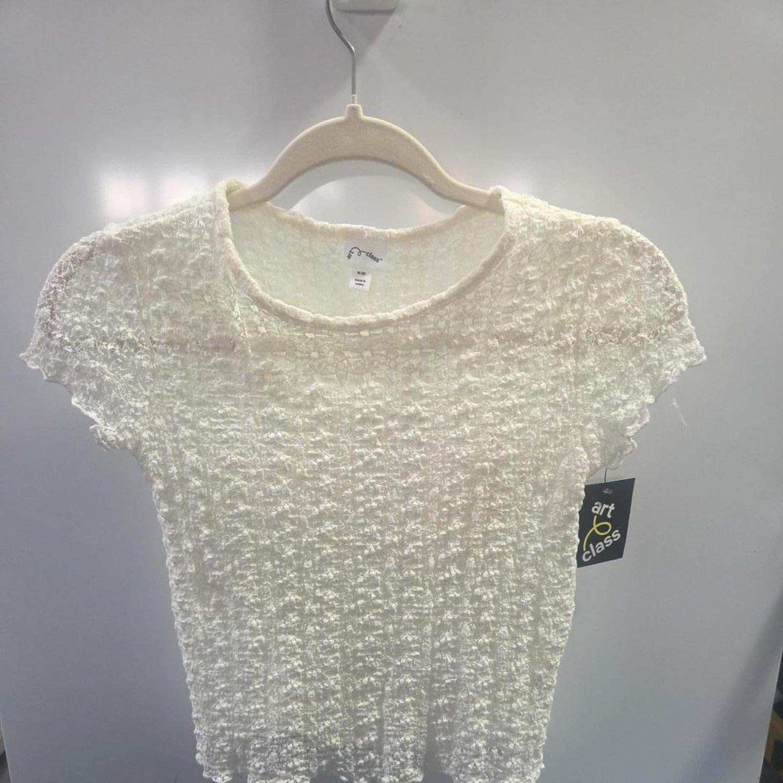 Girls pretty top with cami Art class size medium