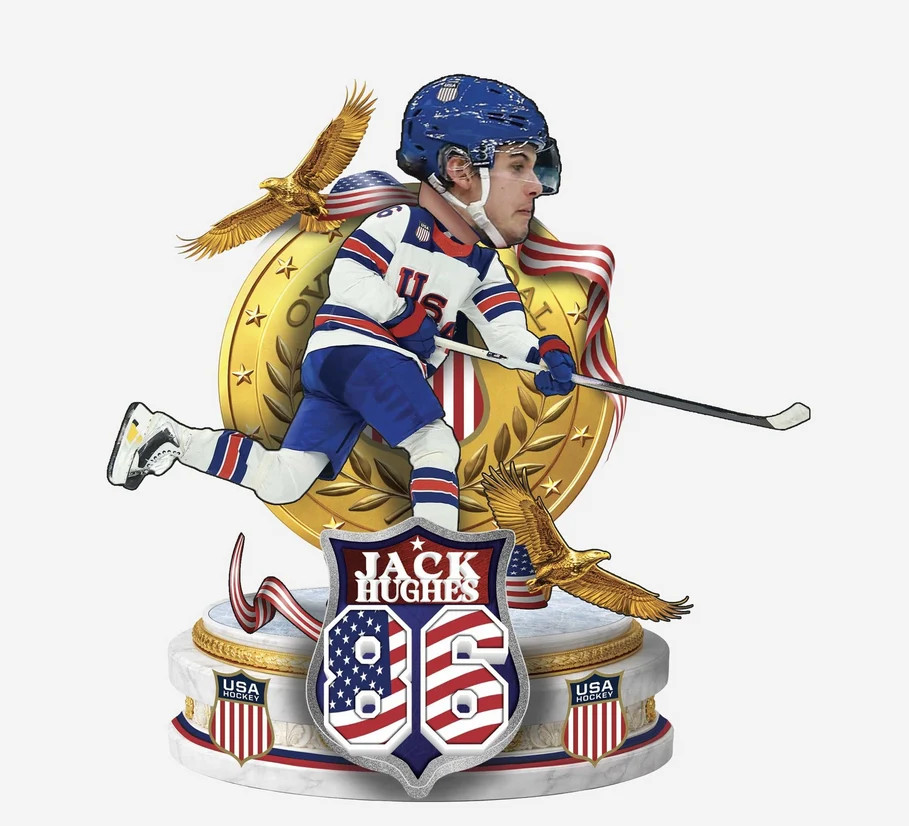 PRE-SALE Jack Hughes USA Men's Hockey Overtime Goal 8 PRE-SALE Jack Hughes USA Men's Hockey Overtime Goal 8