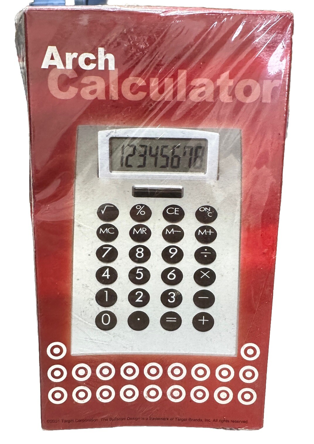 Vintage Arch SOLAR Calculator from Target 2001 Silver in Sealed Box Vintage Arch SOLAR Calculator from Target 2001 Silver in Sealed Box