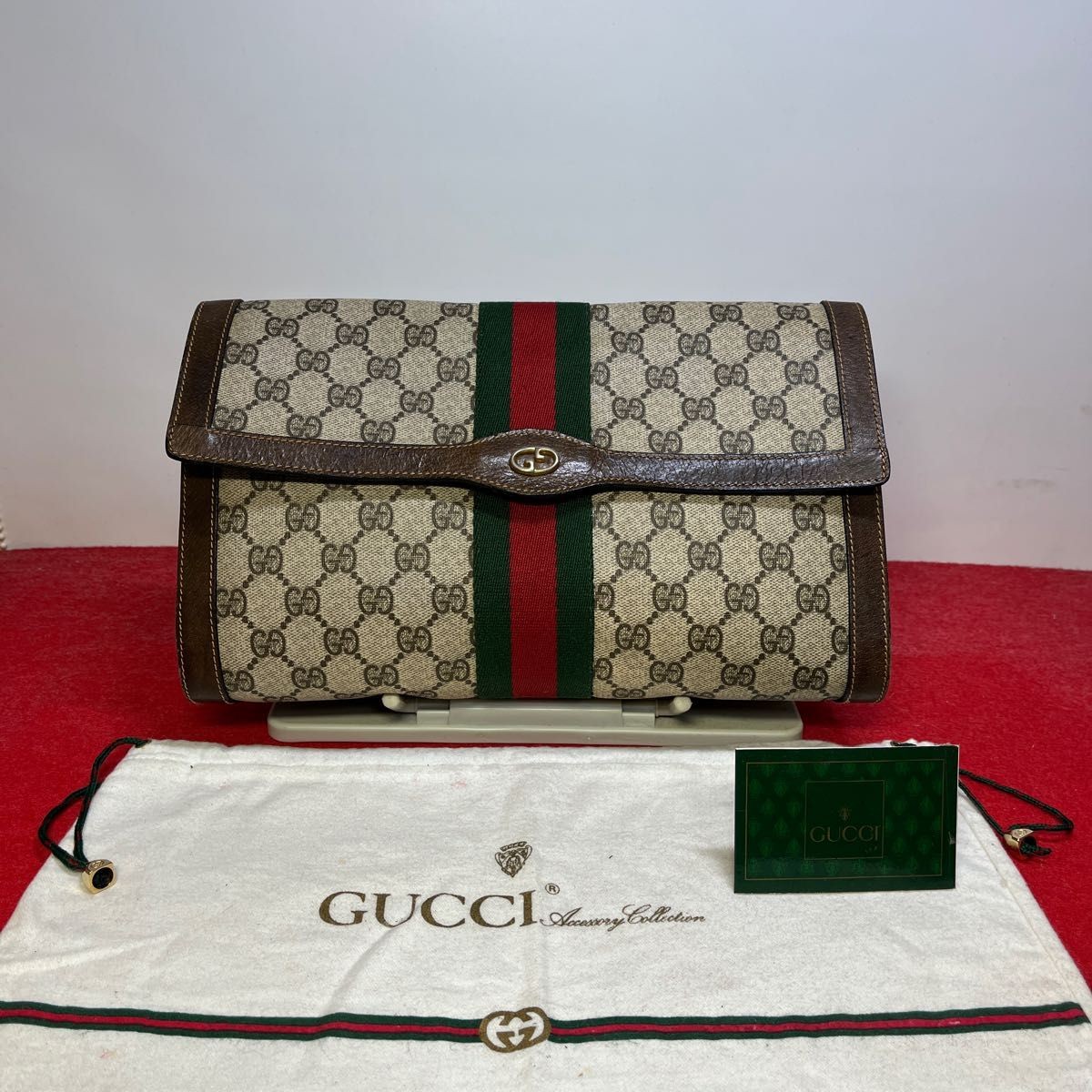 GUCCI Vintage 70\'s Sherry Line Beige Women\'s Used From Japan