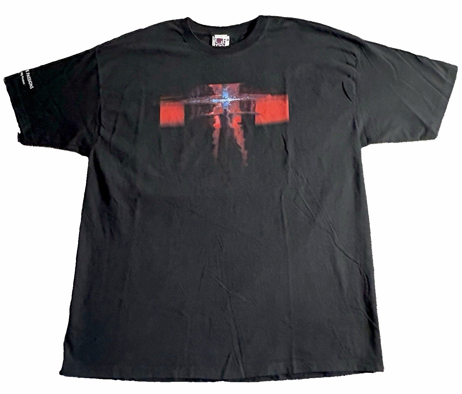 Vtg 2003 Bill Viola THE PASSIONS Art T-Shirt XL Getty Museum Jerzees High Cotton