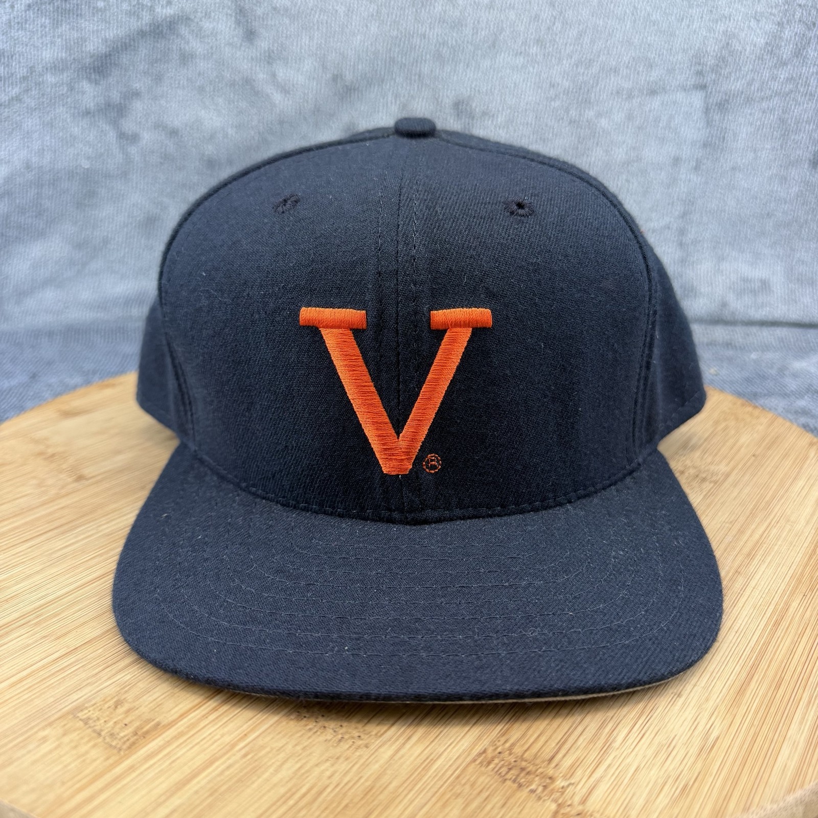 Virginia Cavaliers Vtg Edward Scissorhands Hat Cap Snap Back Mens Large Blue