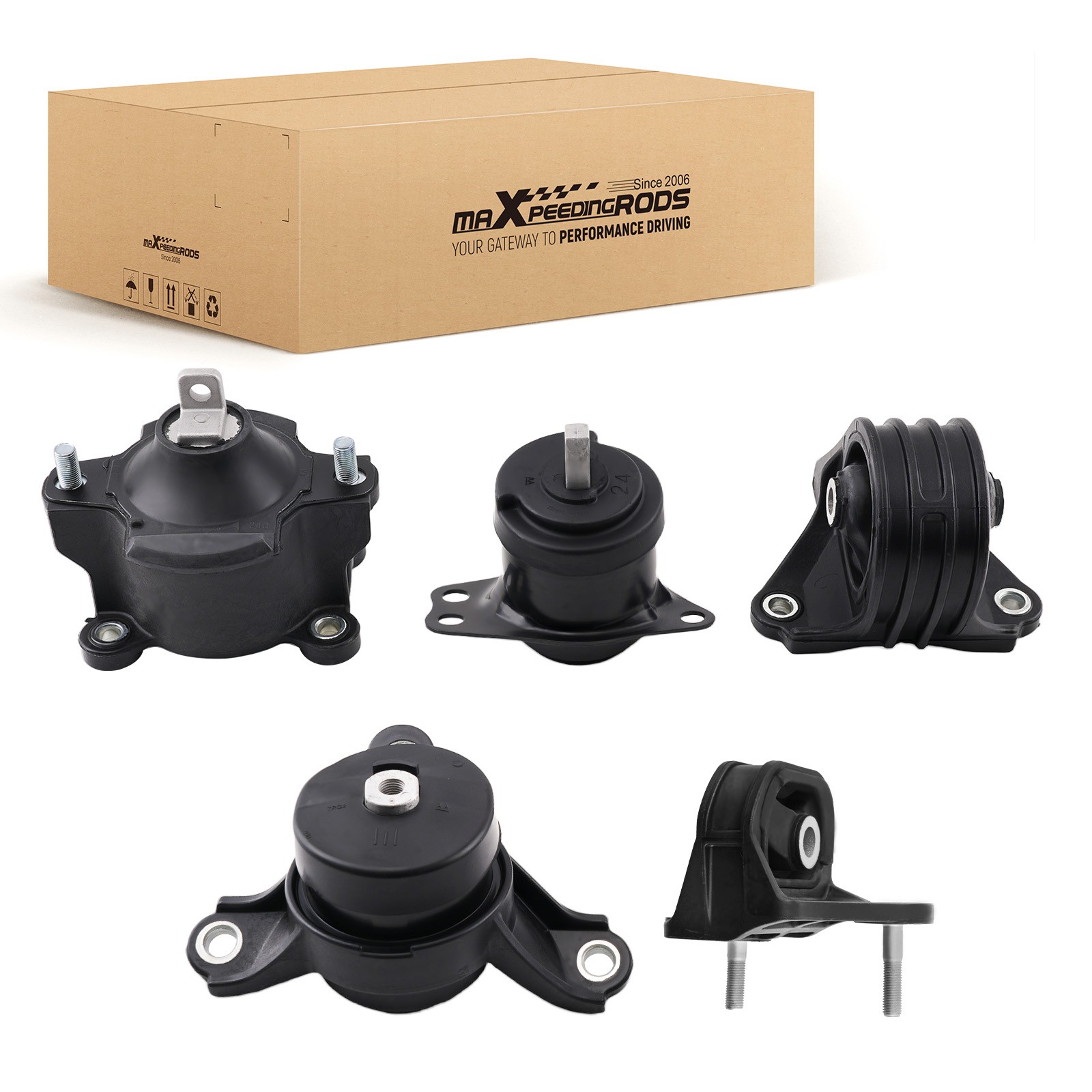 Engine Motor & Transmission Mount Set For Honda Accord 2.4L 13-17 For Auto Trans
