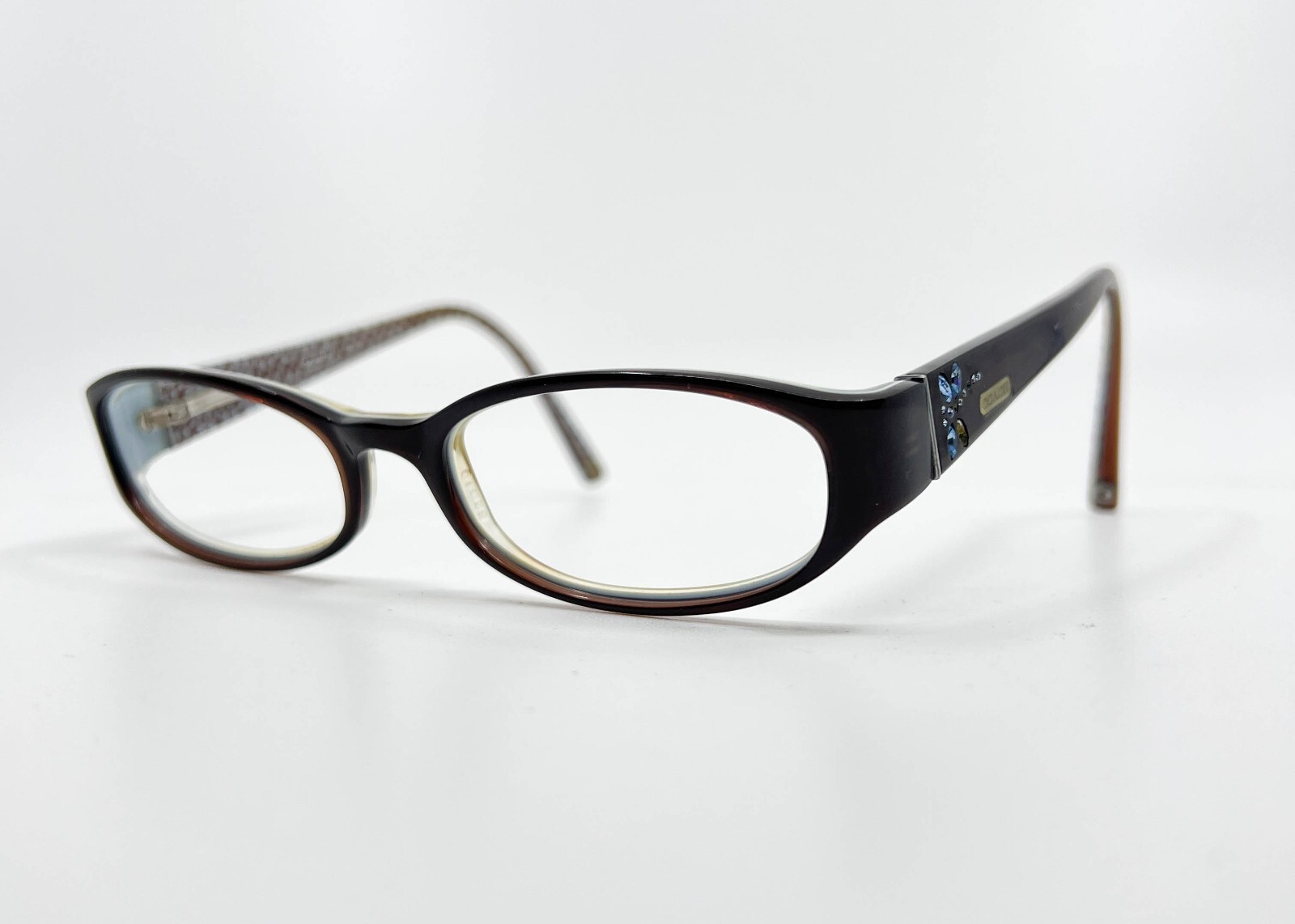 Coach Annabel 530 Burgundy Red Pink Oval Eyeglasses Frames 52-18 135 Women