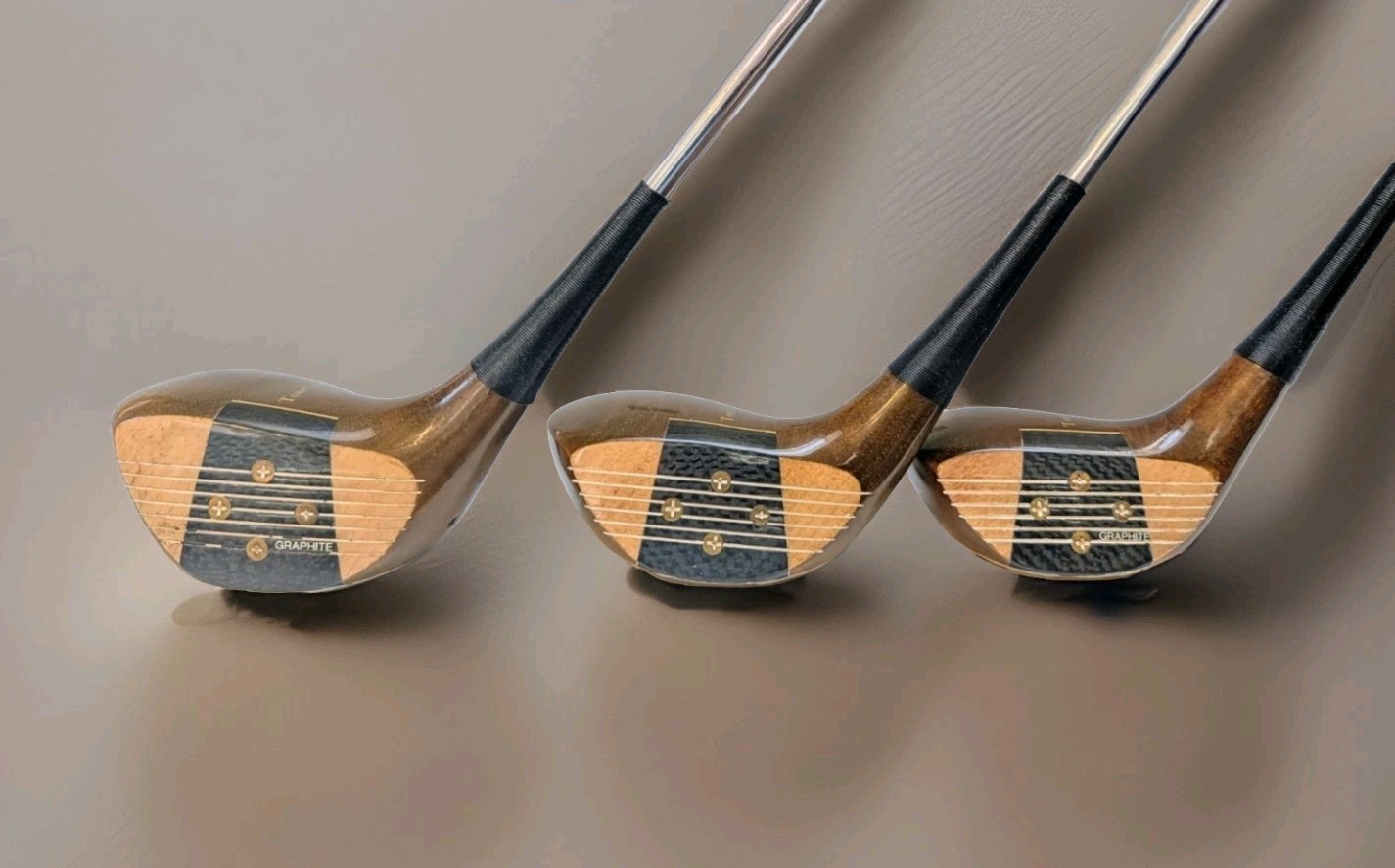 Golden Ram Real Solid Wood Persimmons Driver 3 5 Graph Face Stiff Excellent RARE Golden Ram Real Solid Wood Persimmons Driver 3 5 Graph Face Stiff Excellent RARE