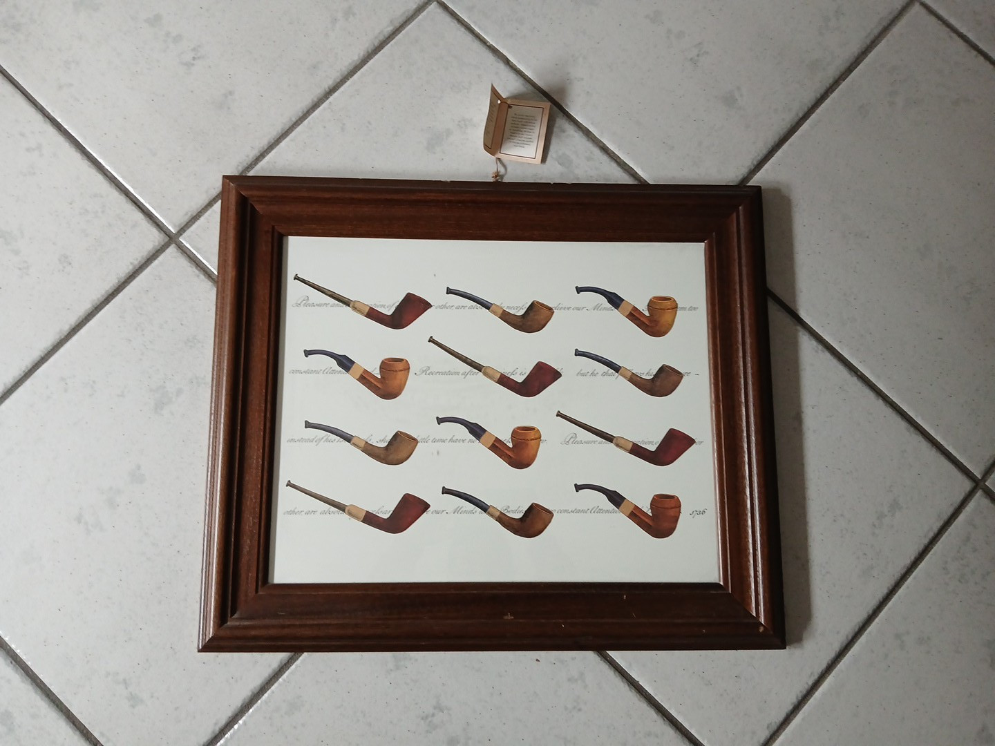 I SELL PAINTING HISTORY OF THE PIPE - 1736 - MAXIMUM MAY - WITH WARRANTY - COLLECTIBLE
