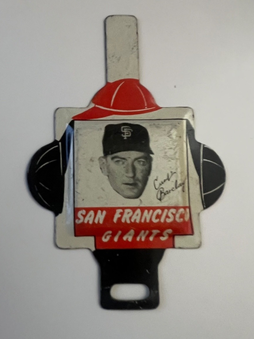 1958 Armor Tabs CURT BARCLAY San Francisco Giants 1958 Armor Tabs CURT BARCLAY San Francisco Giants