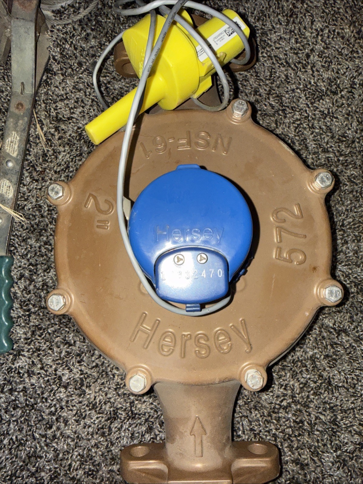 2” Hersey Water Meter (NSF-61) 572 Direct Read Gallon Mueler ME-8 Guage NEW See