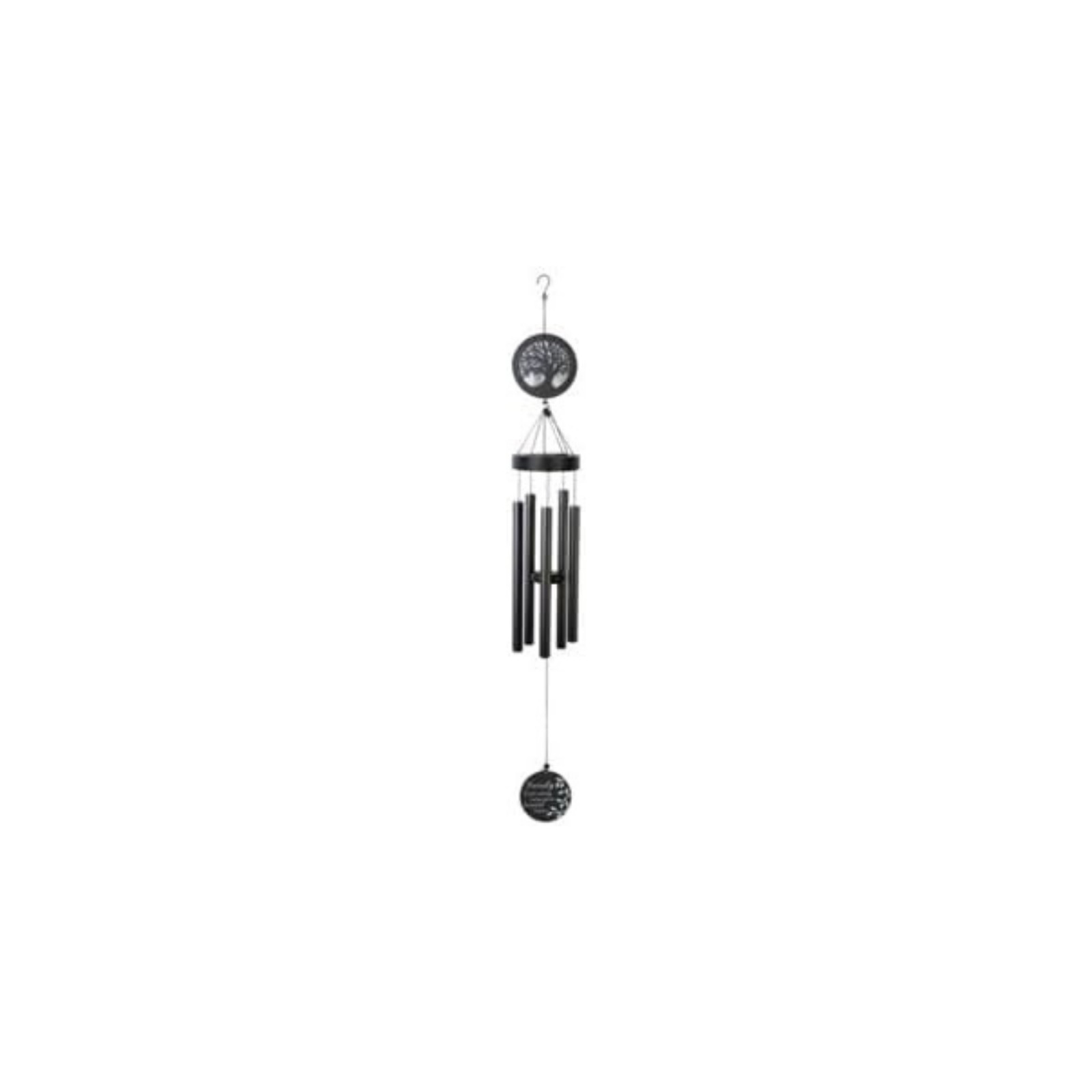 Carson Home Accents Family Wind Chime, 45-inch Length, Black Carson Home Accents Family Wind Chime, 45-inch Length, Black