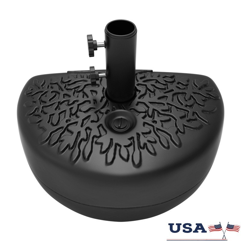 34lb Fillable Half Round Patio Umbrella Base Sturdy Outdoor Stand Balconies New 34lb Fillable Half Round Patio Umbrella Base Sturdy Outdoor Stand Balconies New