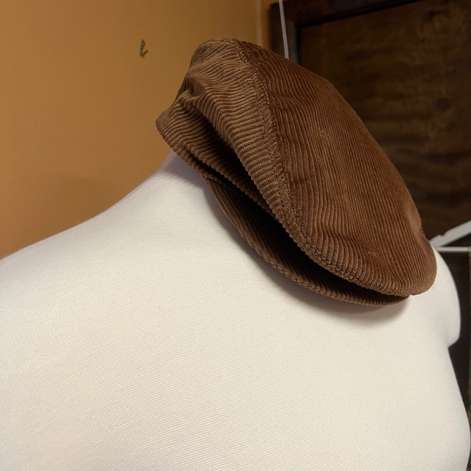 True Vintage 1970s Jc Penneys Beige Brown Courduroy Hat NWT deadstock True Vintage 1970s Jc Penneys Beige Brown Courduroy Hat NWT deadstock