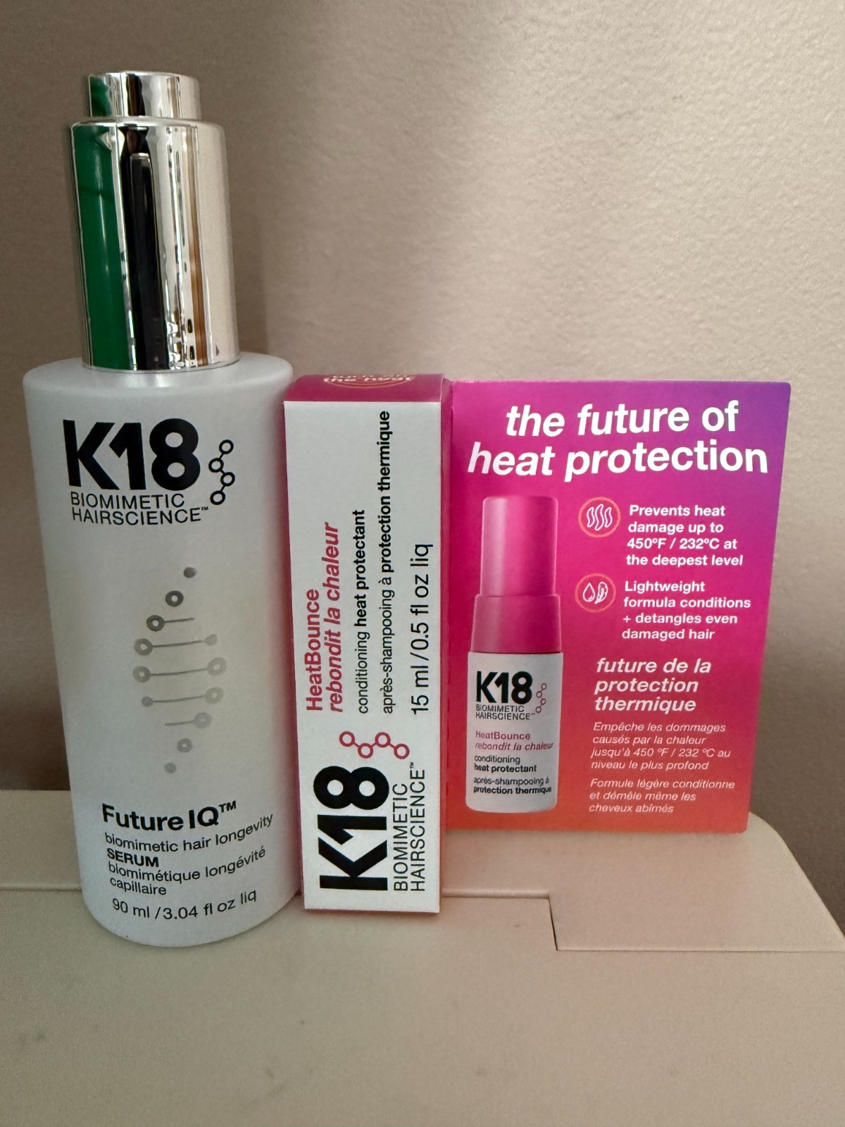 K18 BIOMIMETIC HAIRSCIENCE FUTURE IQ BIOMIMETIC HAIR LONGEVITY SERUM 3.04 FL OZ