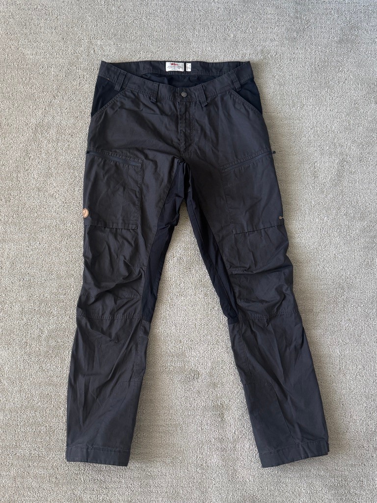 Fjallraven Abisko Lite Trekking Trousers Mens EU 50 Dark Grey Long