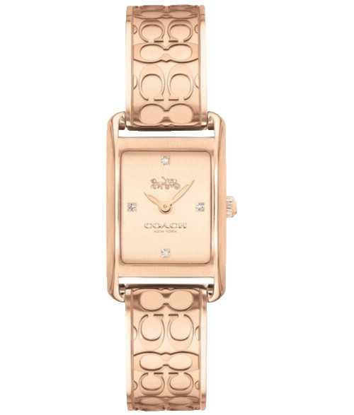 COACH ALLIE 14503382 ROSE GOLD LOGO DIAL STAINLESS STEEL BANGLE WOMEN\'S WATCH COACH ALLIE 14503382 ROSE GOLD LOGO DIAL STAINLESS STEEL BANGLE WOMEN\'S WATCH