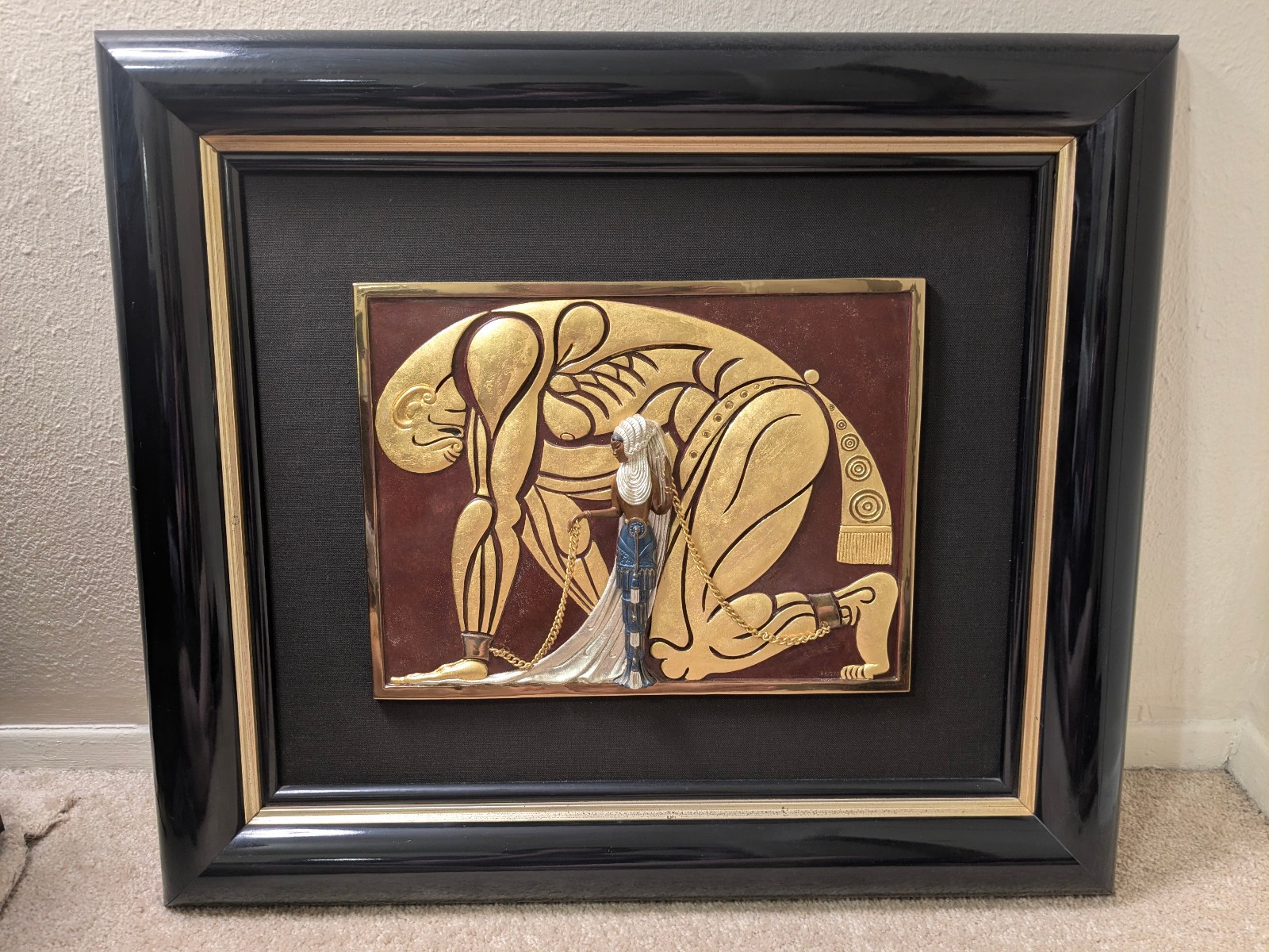 Erte, Samson & Deliah Relief Sculpture Limited Edition #028/375