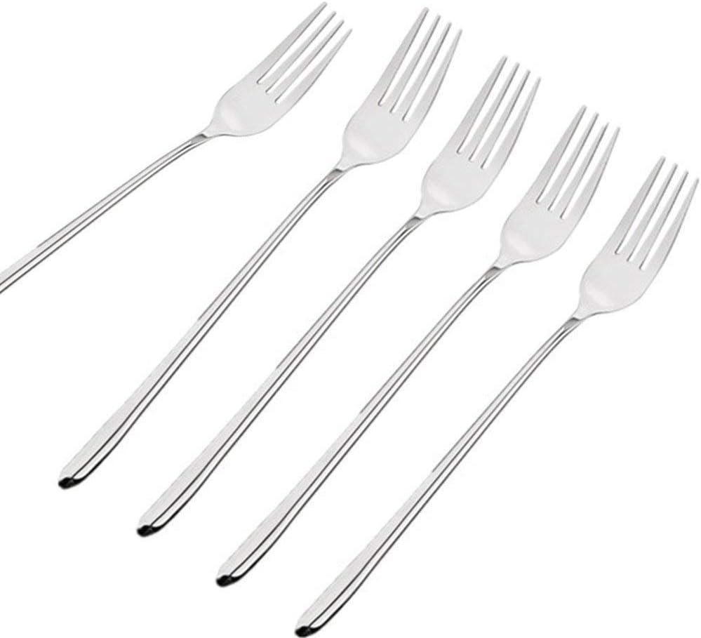 5Pcs Long-Handled Korean Stainless Steel Fork 5Pcs Long-Handled Korean Stainless Steel Fork