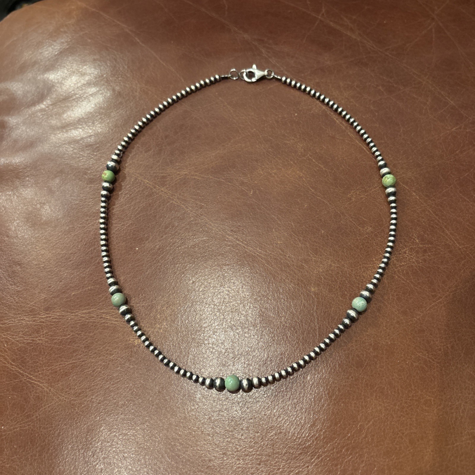 4-8mm Navajo Pearls Necklace 925 Sterling Silver Real Genuine Navajo Pearls 18in 4-8mm Navajo Pearls Necklace 925 Sterling Silver Real Genuine Navajo Pearls 18in
