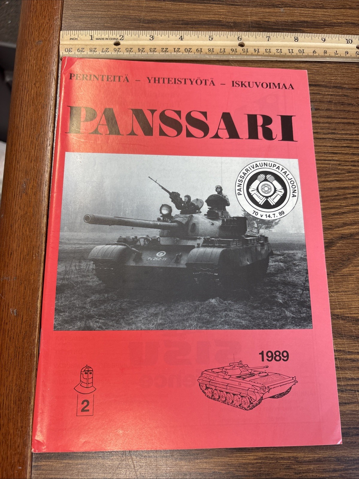 VTG 1989 2 Panssari Finnish Tank Magazine Armored Car Battalion 1989 Celebration