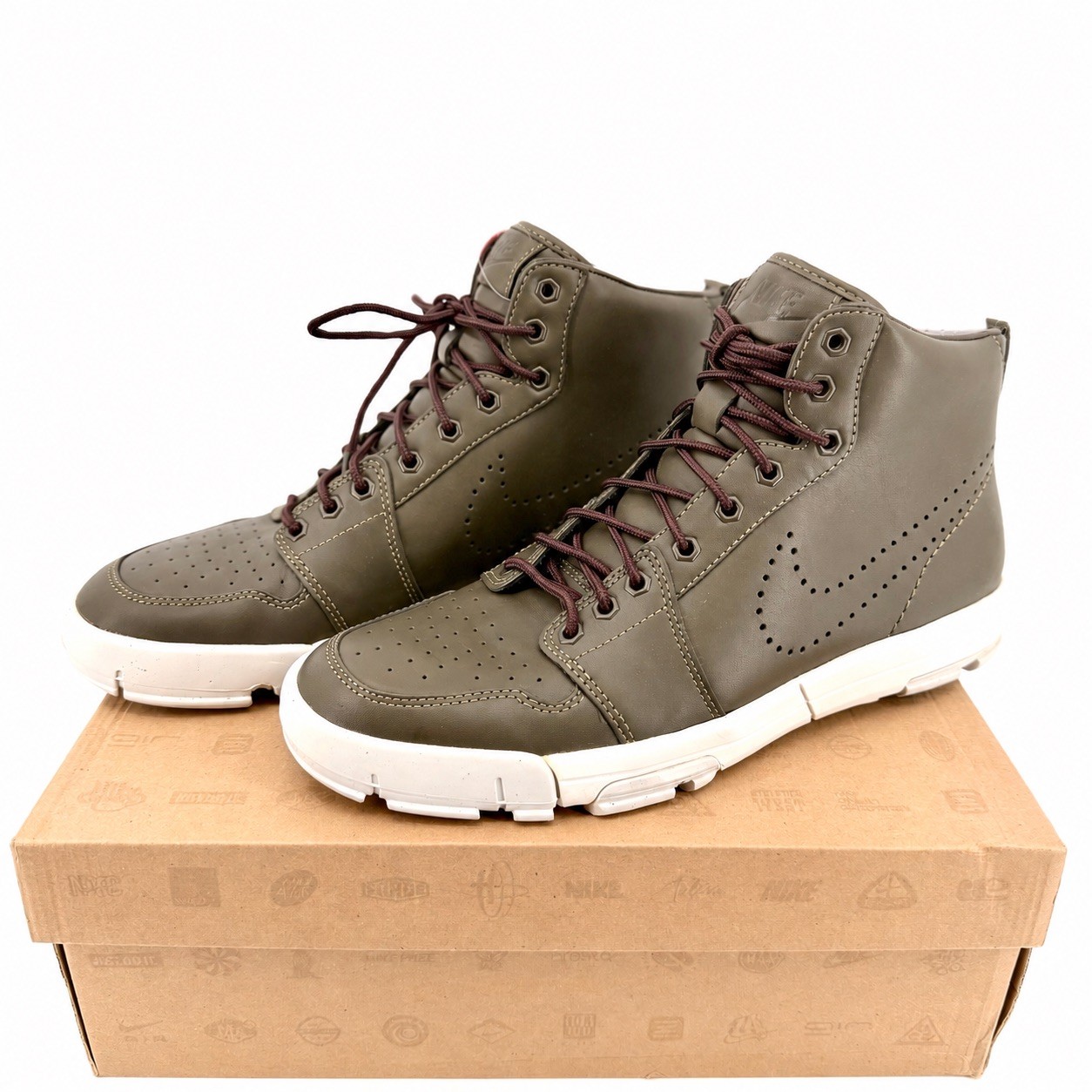 Nike Air Royaltna Mid Premium QS Bog Green 480182-300 Men\'s 9.5 Rare 2011 NOS
